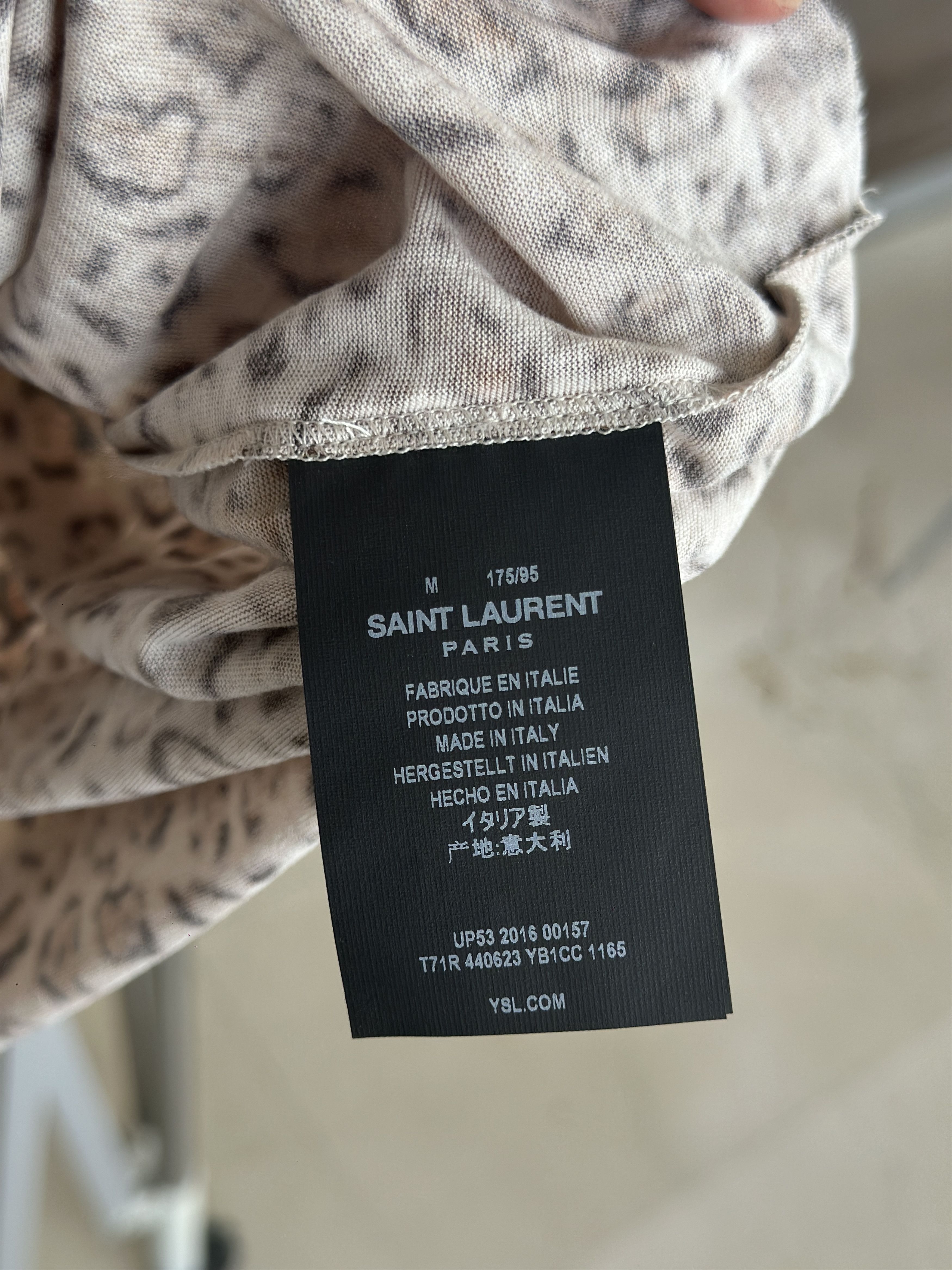 Saint Laurent Paris Saint Laurent Leopard Print T Shirt Size US M / EU 48-50 / 2 - 4 Thumbnail