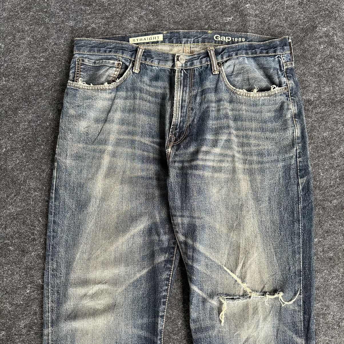 Gap Gap 1969 Straight Distressed Denim D610 Size US 36 / EU 52 - 2 Thumbnail
