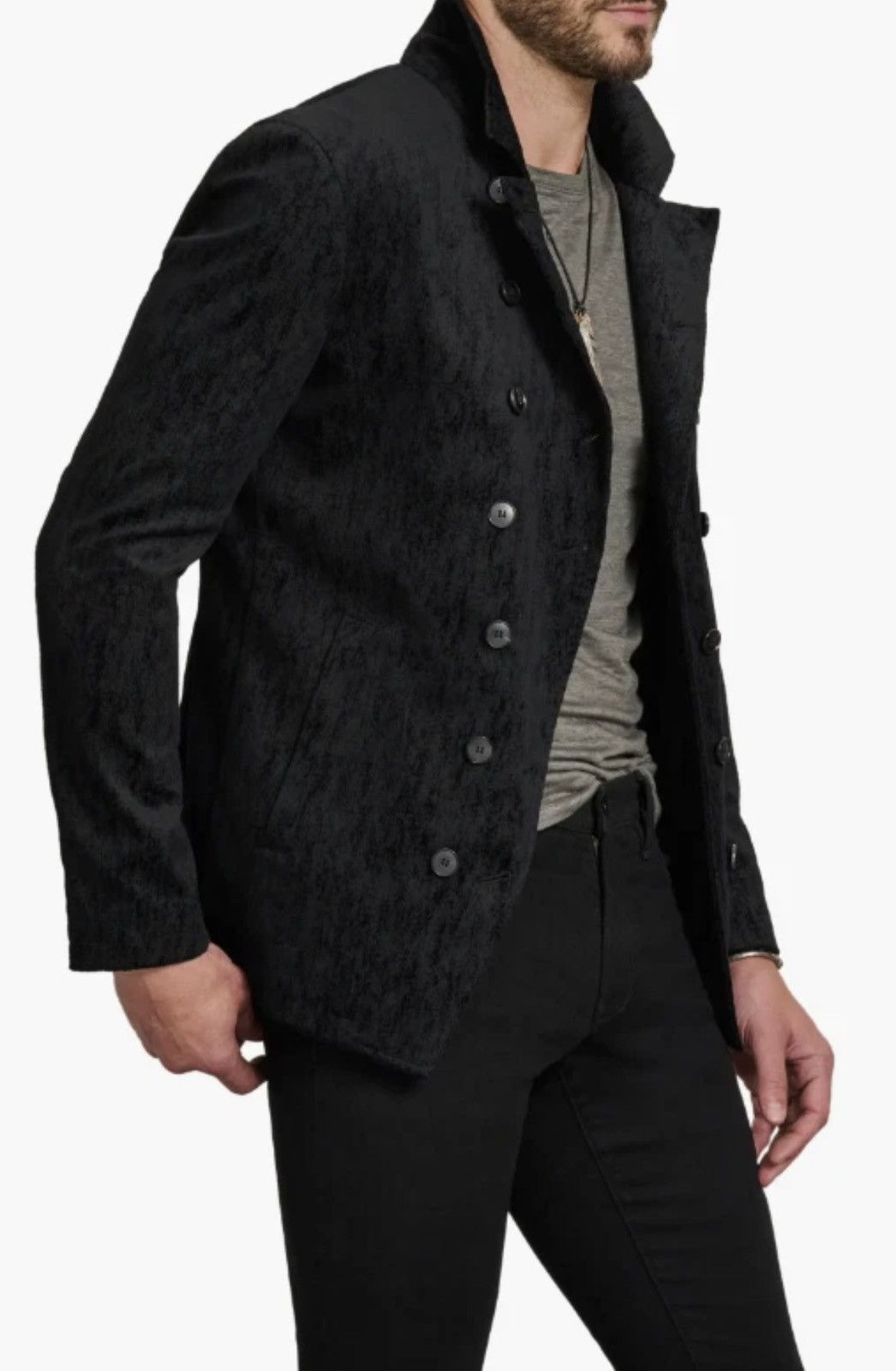 John Varvatos Slim Fit Double breasted Cutaway Jacket EU 48 USA 38 Size US M / EU 48-50 / 2 - 14 Thumbnail