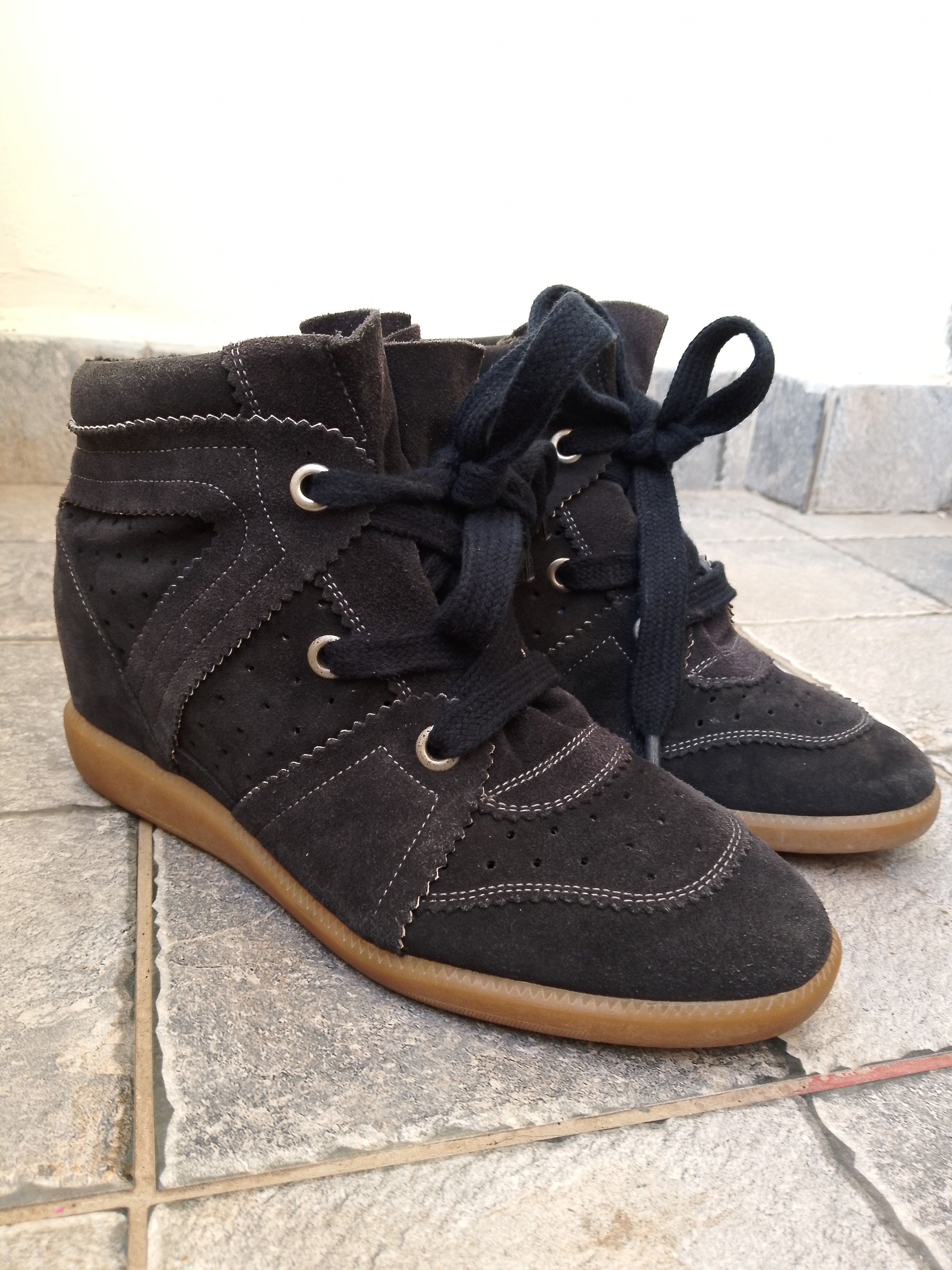 Isabel Marant Isabel marant bobby wedge suede sneakers Size US 10 / IT 40 - 1 Thumbnail