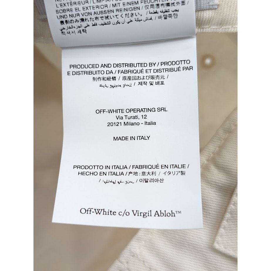 Off-White o1rshd1 Q: 3 / Size : L / Garm Dyed Baseball in Ivory Black Size ONE SIZE - 21 Thumbnail