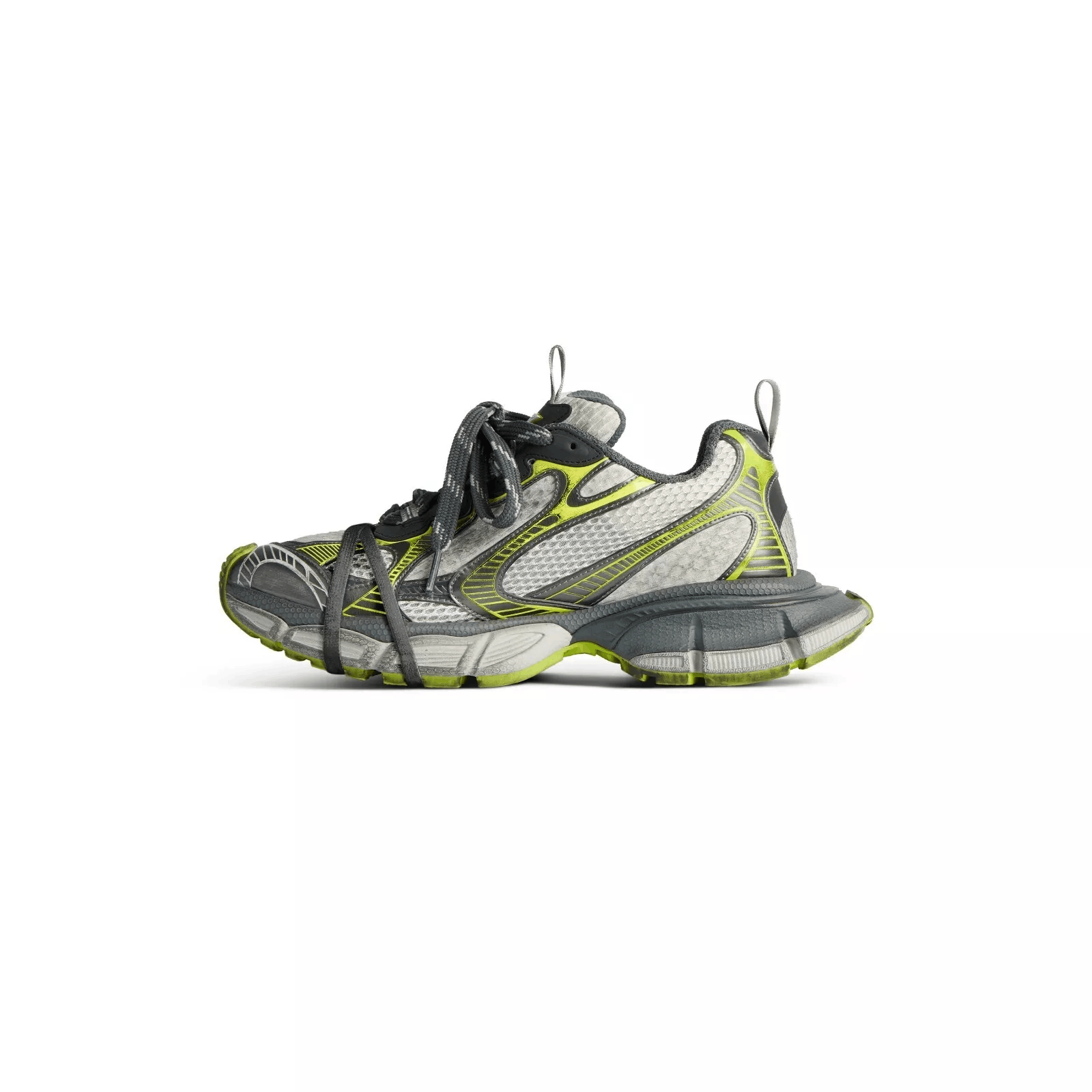 Balenciaga 3XL $1190 White/Grey/Green Sneakers New
