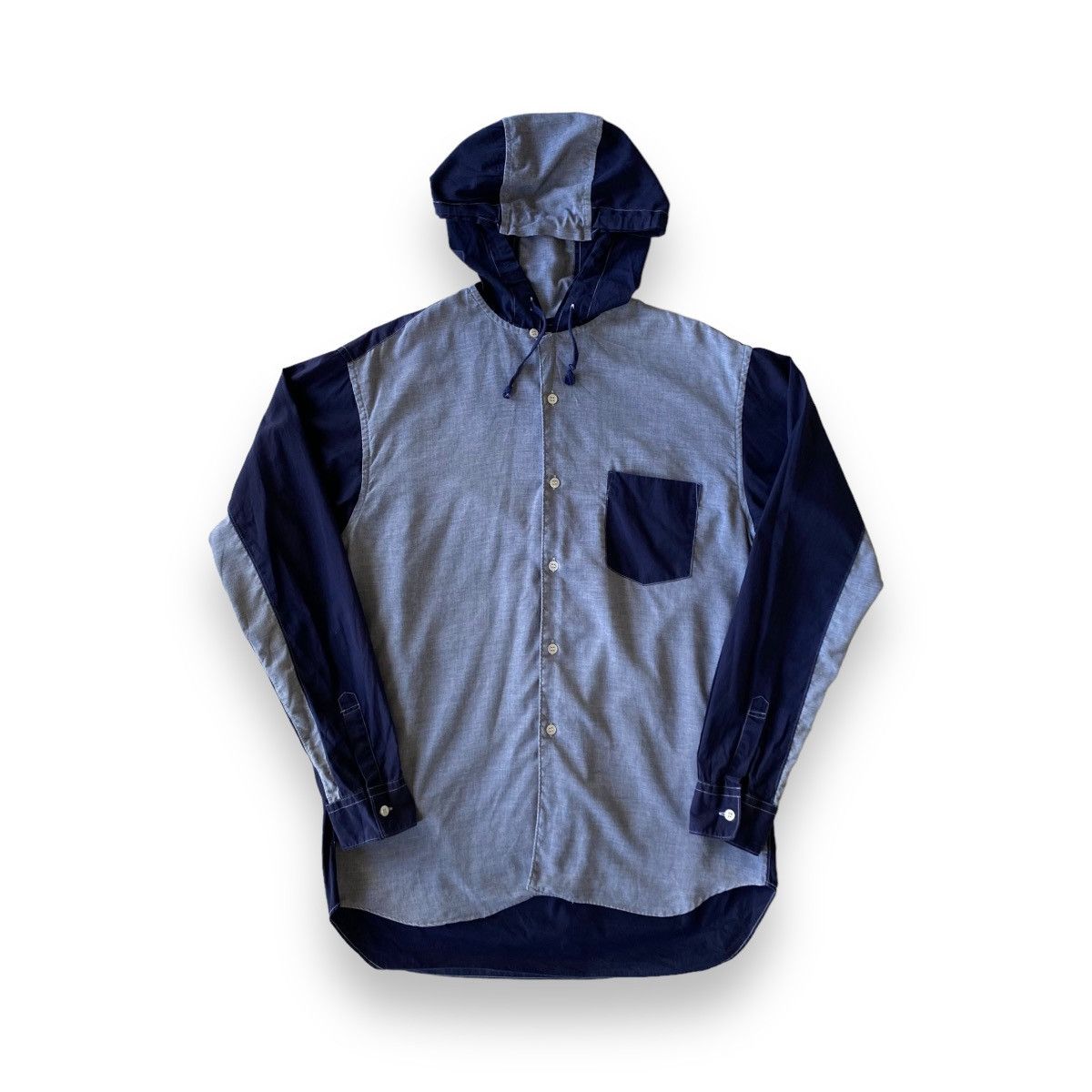image of Comme Des Garcons x Comme Des Garcons Shirt Comme Des Garçons Shirt Hoodie Shirt in Grey (Size Smal
