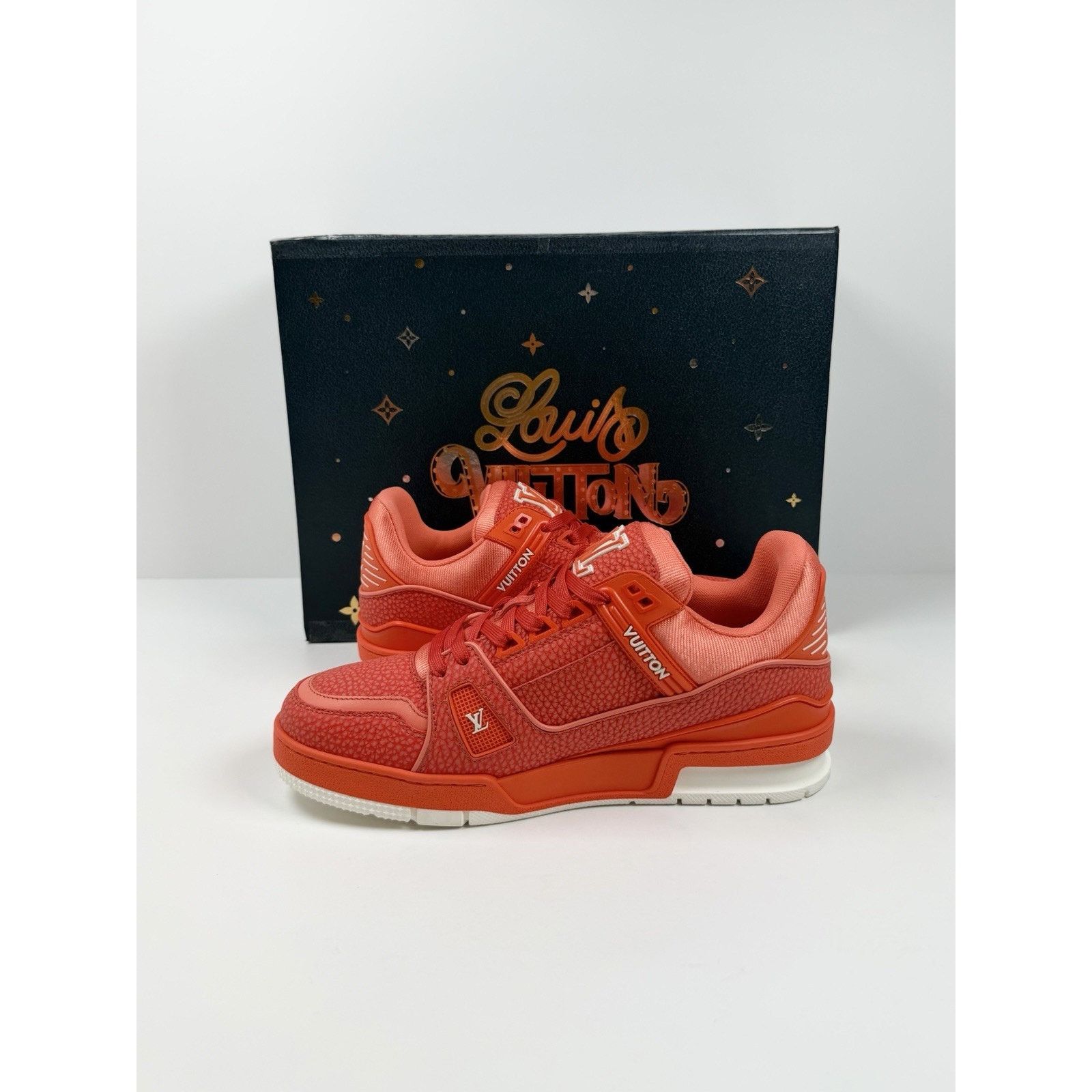 Louis Vuitton Size 6UK/7US - Louis Vuitton Orange White Trainer NEW! Size US 7 / EU 40 - 6 Thumbnail