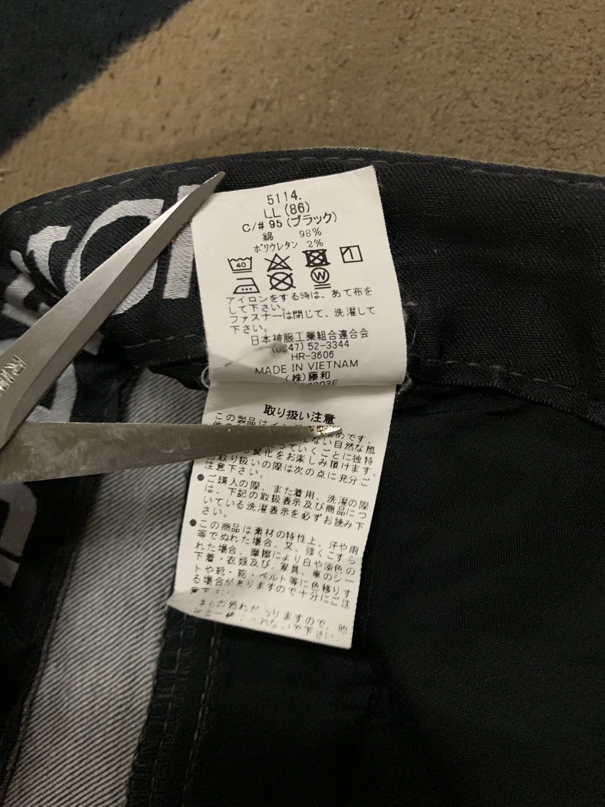 POST ARCHIVE FACTION (PAF) Vintage Japanese Brand Double Knee Style Utility Cargo Jeans Size US 33 - 19 Thumbnail