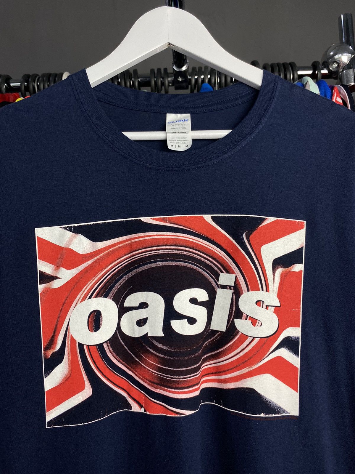 Gildan Vintage 2019 Oasis Box Logo England Rock Band Retro T-Shirt Size US M / EU 48-50 / 2 - 3 Thumbnail