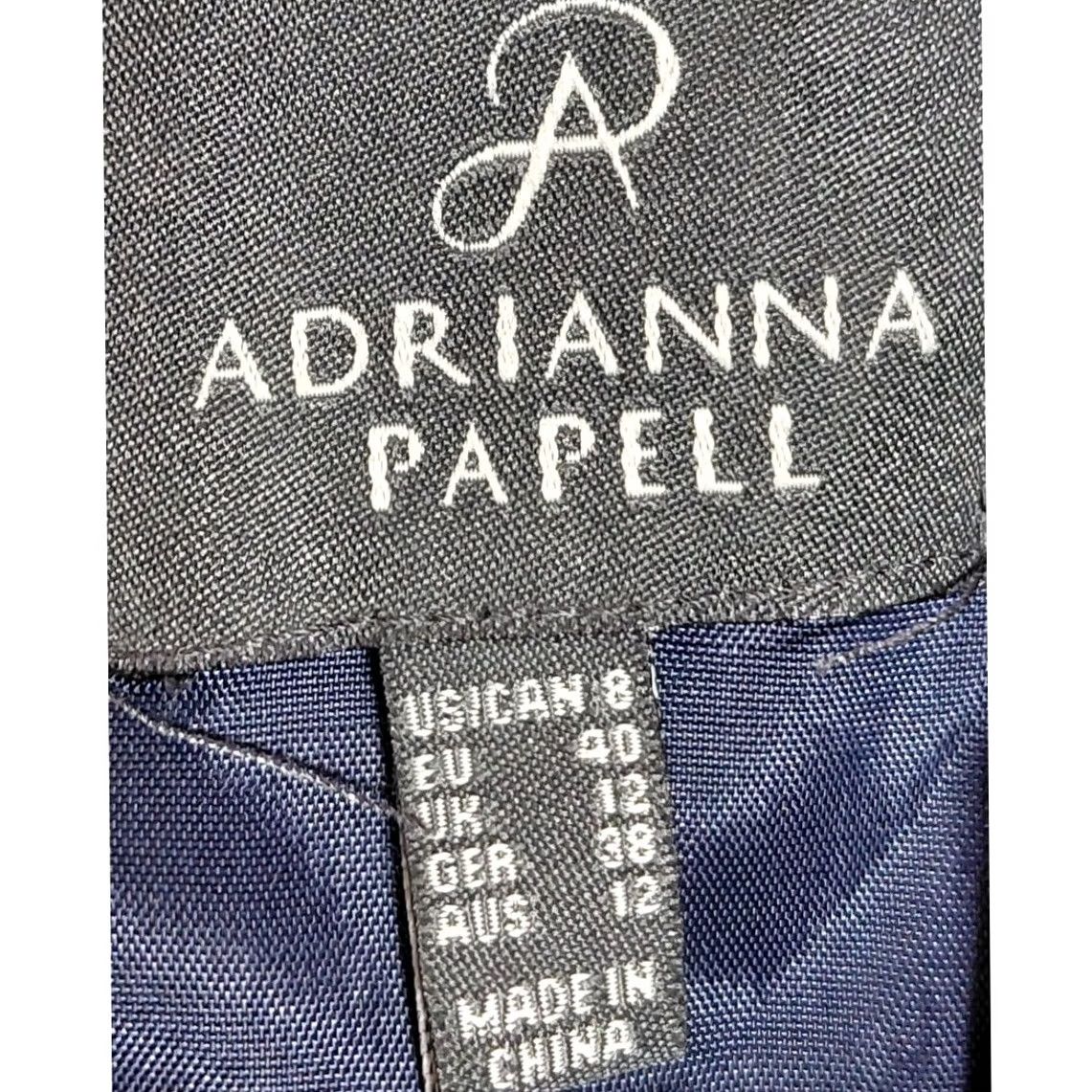 Adrianna Papell Adrianna Papell Lace Dress Blue Solid Sleeveless Knee Length Women Size 8 Size M / US 6-8 / IT 42-44 - 3 Thumbnail