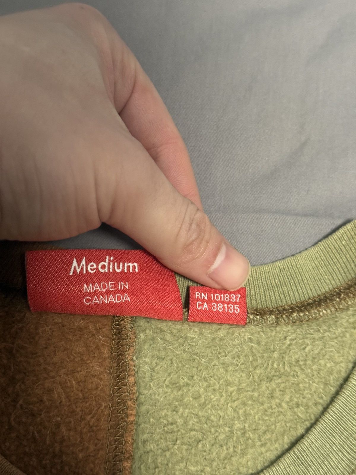 Supreme Supreme arc logo split crewneck Size US M / EU 48-50 / 2 - 4 Thumbnail