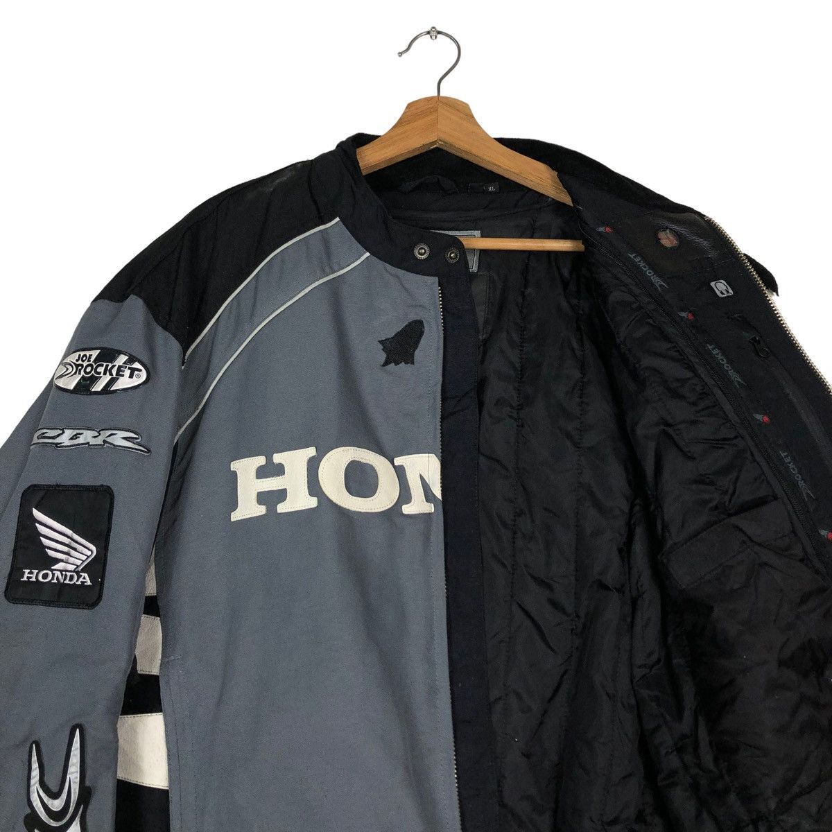 Other 🔥VINTAGE BIKER RACING JACKET HONDA BIG LOGO SAFETY WEAR Size US XL / EU 56 / 4 - 13 Thumbnail