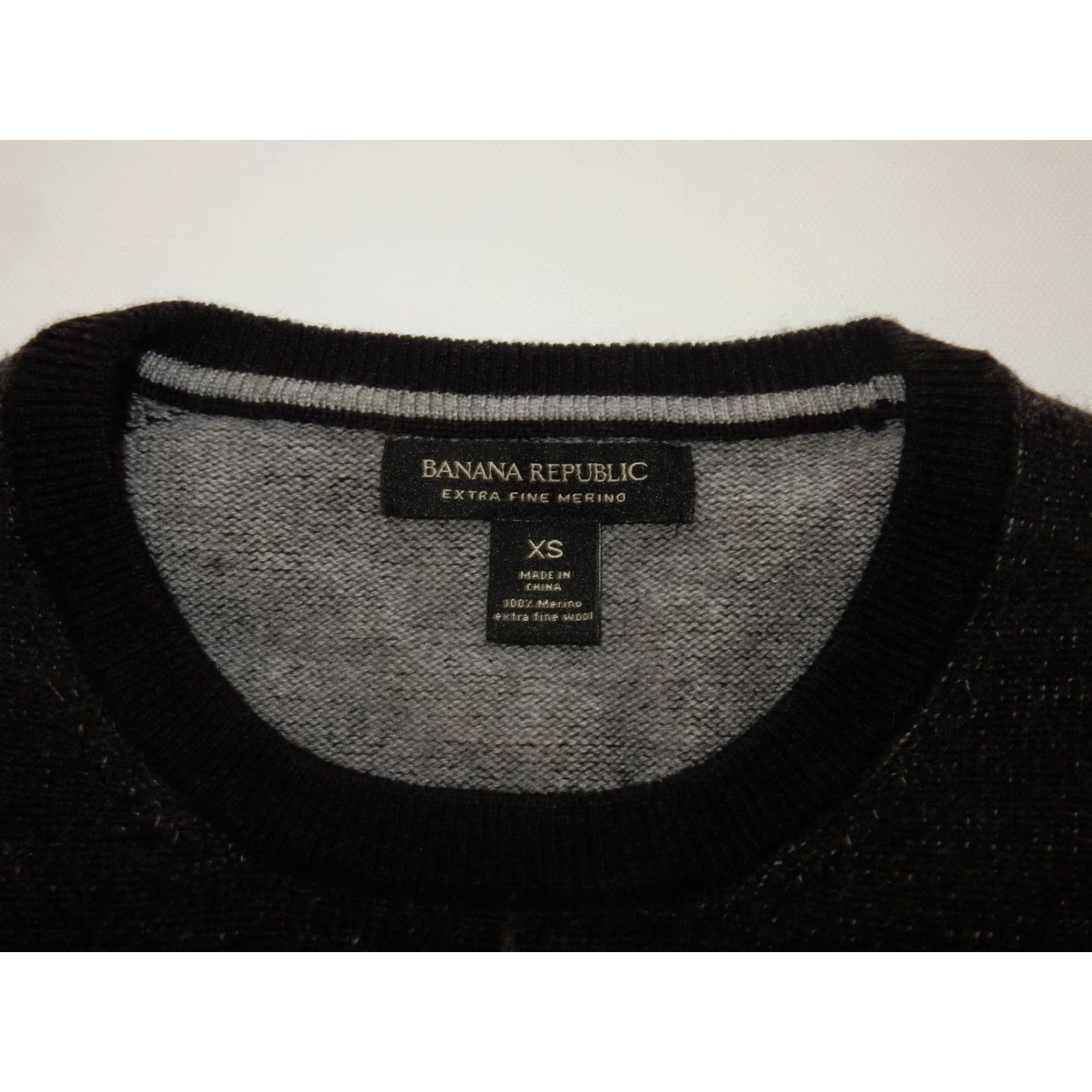 Banana Republic Banana Republic Sweater Men XS Wool Plaid Pullover Gray Size XS Adults Mens Size US XS / EU 42 / 0 - 3 Thumbnail