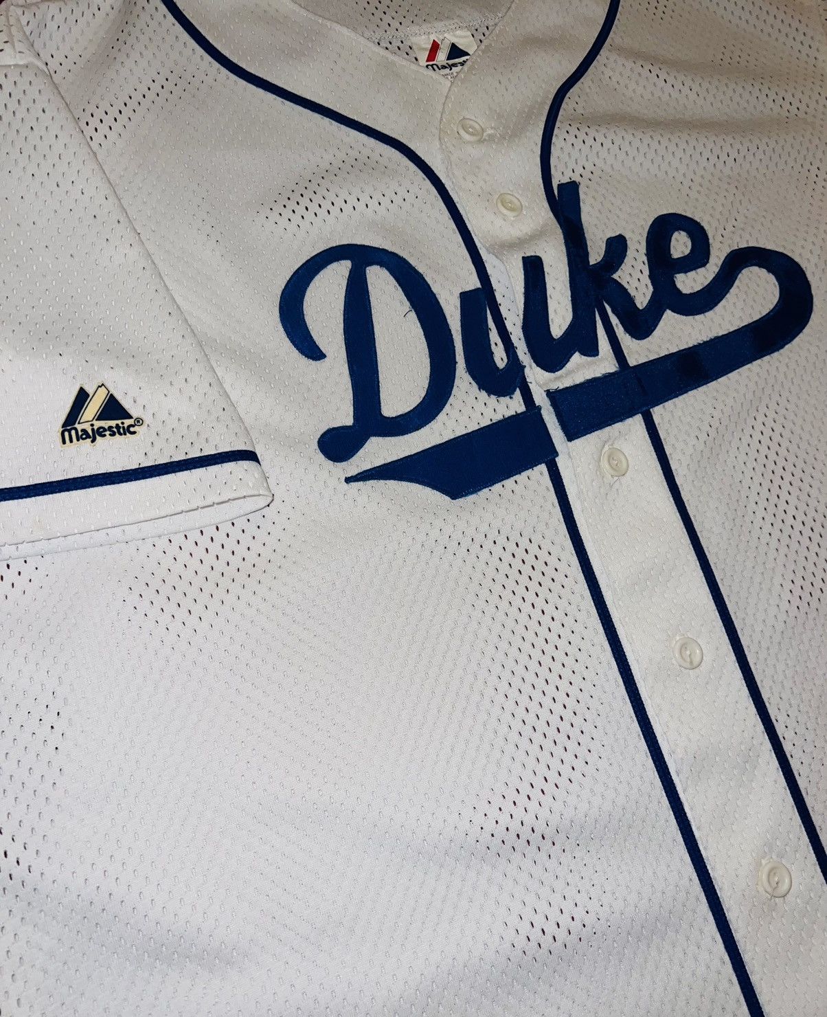 Majestic VINTAGE DUKE UNIVERSITY BASEBALL JERSEY Size US L / EU 52-54 / 3 - 10 Thumbnail