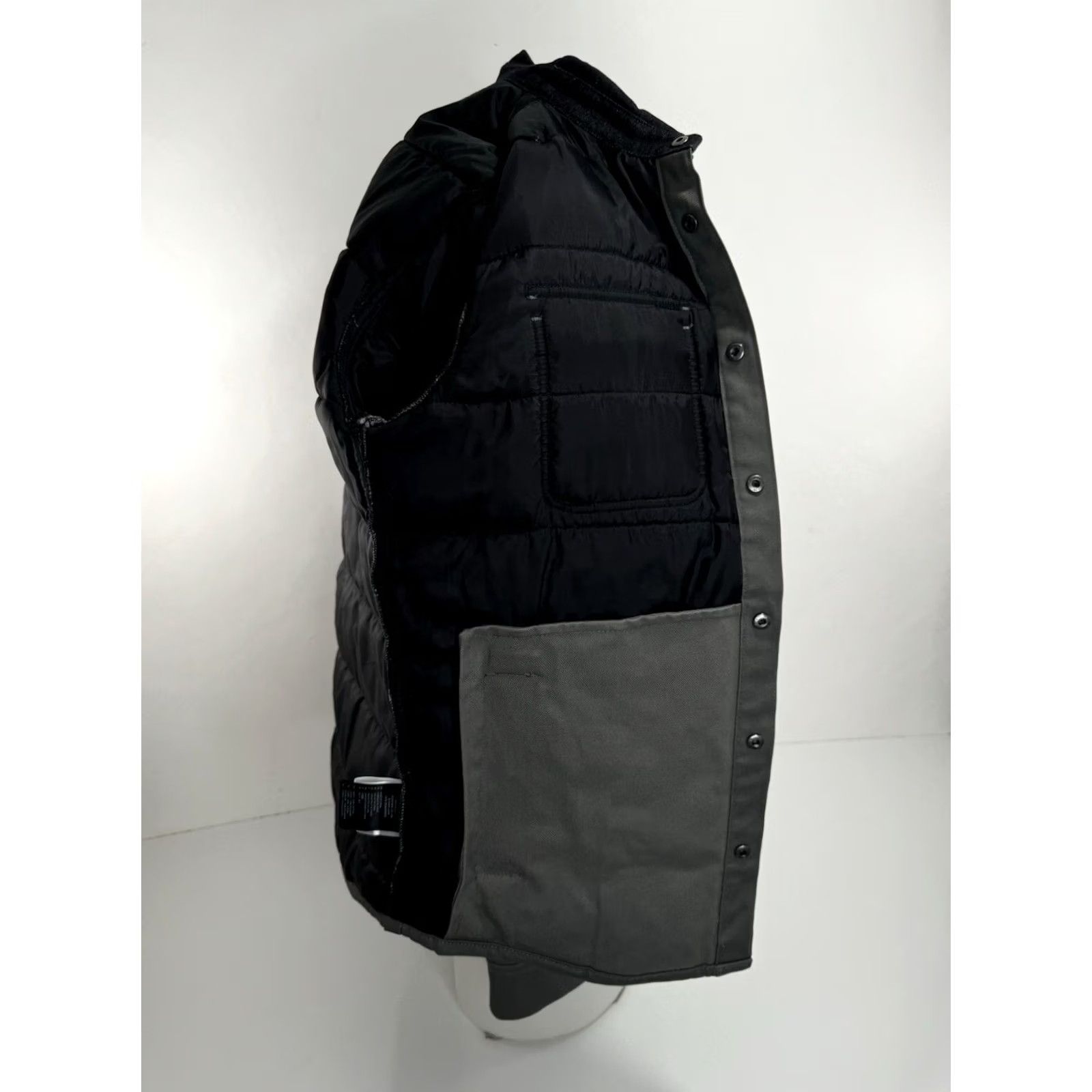 Brixton Brixton Jacket Ranch Denim Quilted Collared Snap S Gray Men Small - EXCELLENT Size US S / EU 44-46 / 1 - 7 Thumbnail
