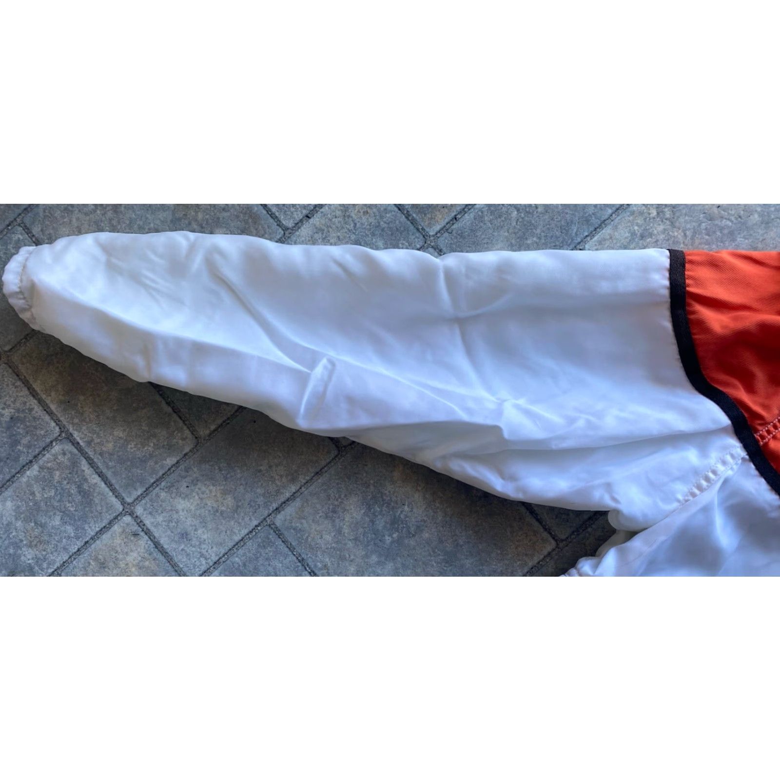 Harley Davidson Harley-Davidson Jacket Women’s M Full Zip Cropped White Orange Black Multicolor Racing Jacket M Women Size M / US 6-8 / IT 42-44 - 7 Thumbnail