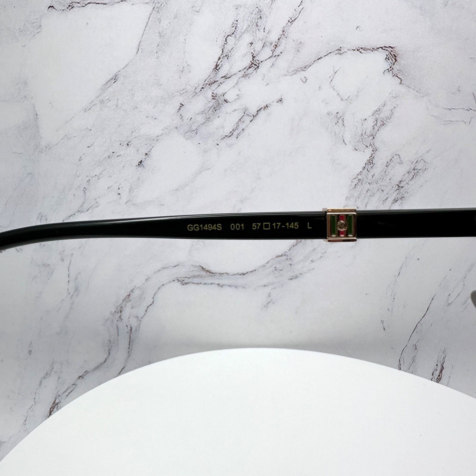 Gucci New GUCCI Sunglasses Black Aviator Pilot Gold Logo Metal Size ONE SIZE - 18 Thumbnail