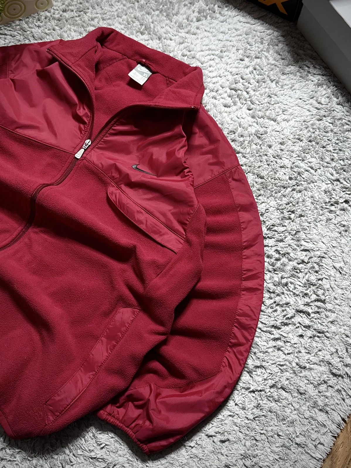 Nike 00s Nike Fleece Jacket Retro Hoodie Swoosh Vintage Size US XL / EU 56 / 4 - 7 Thumbnail