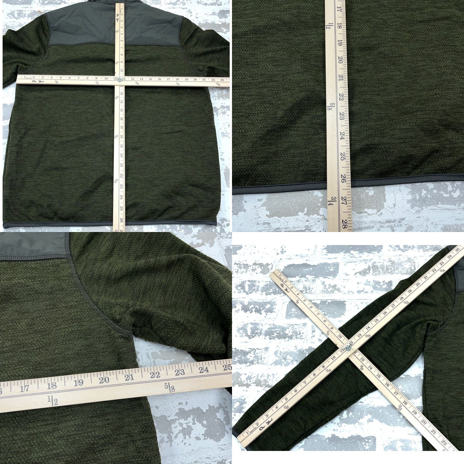 Vintage GH Bass & Co. Sweatshirt Men M Green Pullover 1/4 Zip Thermal Logo Nautical Modern Modern Festival? Size US M / EU 48-50 / 2 - 8 Thumbnail