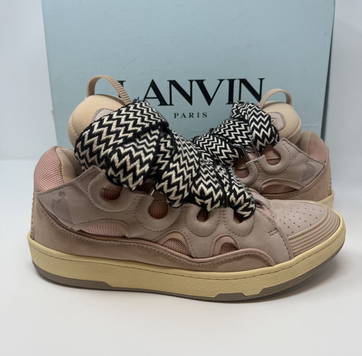 Lanvin Lanvin Curb Sneaker Pink Size US 10 / EU 43 - 1 Thumbnail