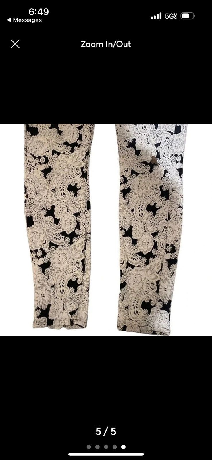 MOTHER Mother “the Looker” lace slim pants Size 28" / US 6 / IT 42 - 5 Thumbnail