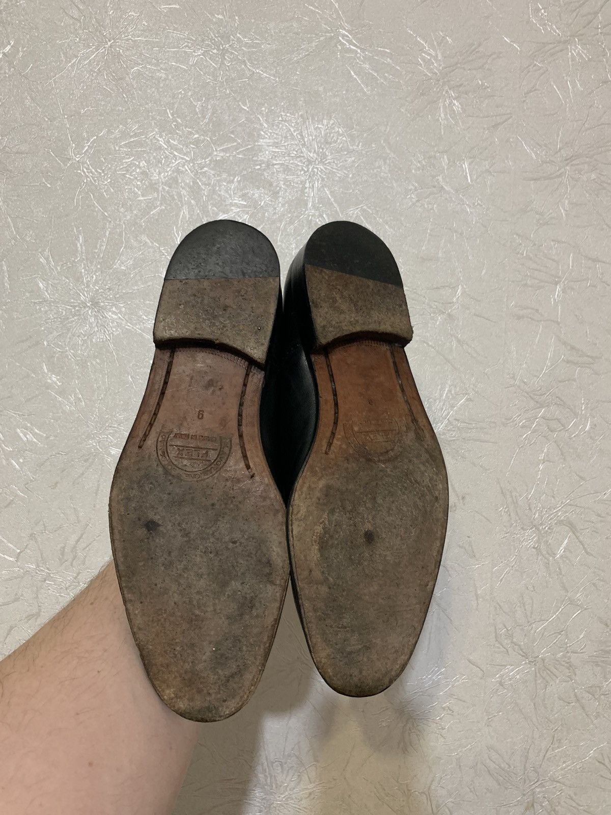 Bruno Magli × Genuine Leather Bruno Magli Men’s Black Leather Classic Oxford Shoes US9 Size US 9 / EU 42 - 8 Thumbnail