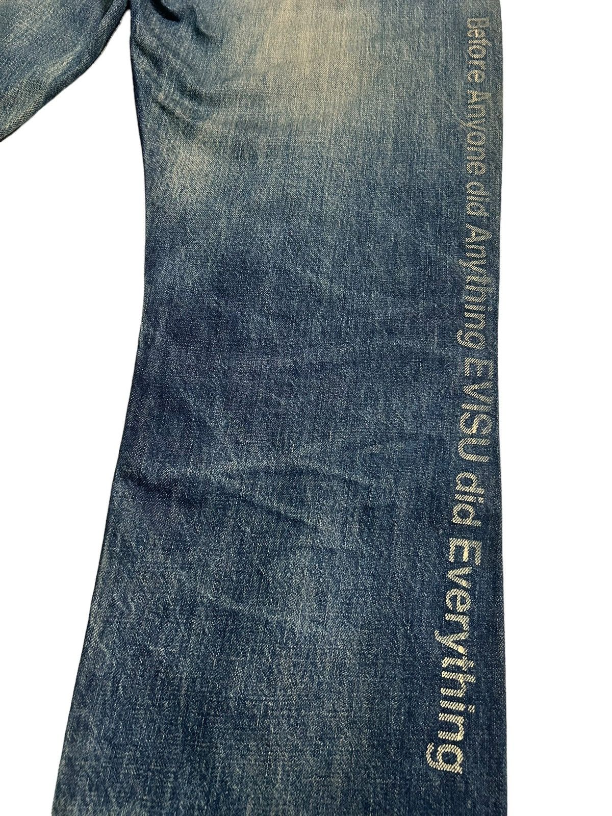 Evisu × Japanese Brand Vtg Evisu Selvedge disteressed denim☠️🎌 Size US 30 / EU 46 - 2 Thumbnail