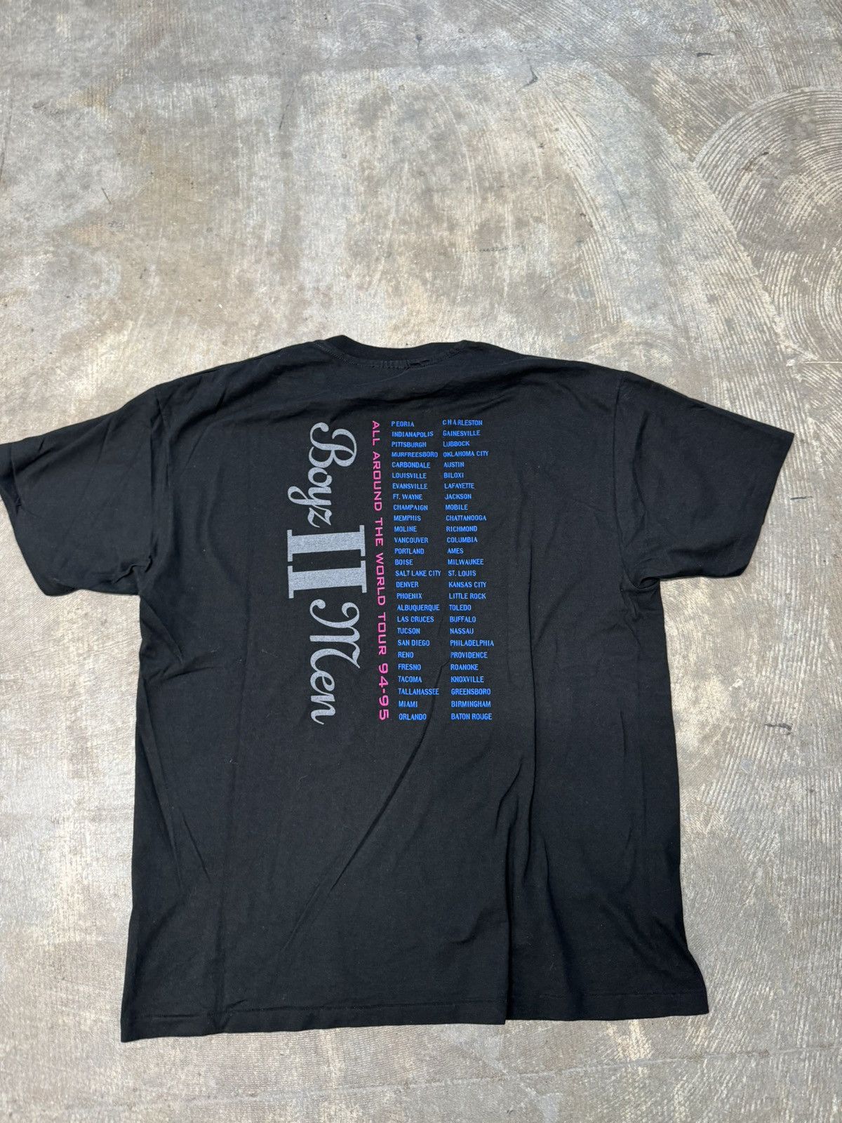 Band Tees Vintage 90s 1994 Boyz II Men World Tour Promo T-Shirt Size US XL / EU 56 / 4 - 7 Thumbnail