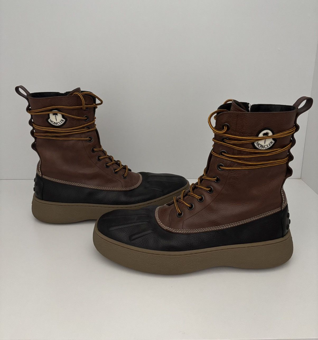 Moncler × Palm Angels × Tod's Moncler x Tod’s x Palm Angels Gommino Leather Boots Size US 11.5 / EU 44-45 - 1 Thumbnail