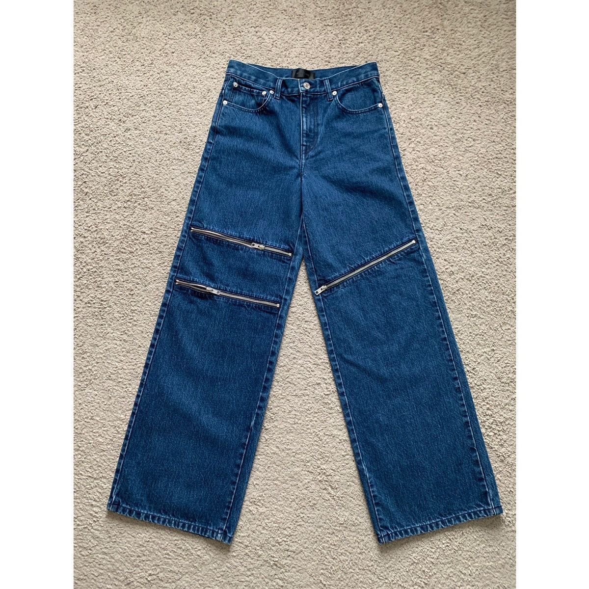 Helmut Lang HELMUT LANG ZIPPER WIDE JEANS Size US 28 / EU 44 - 1 Thumbnail