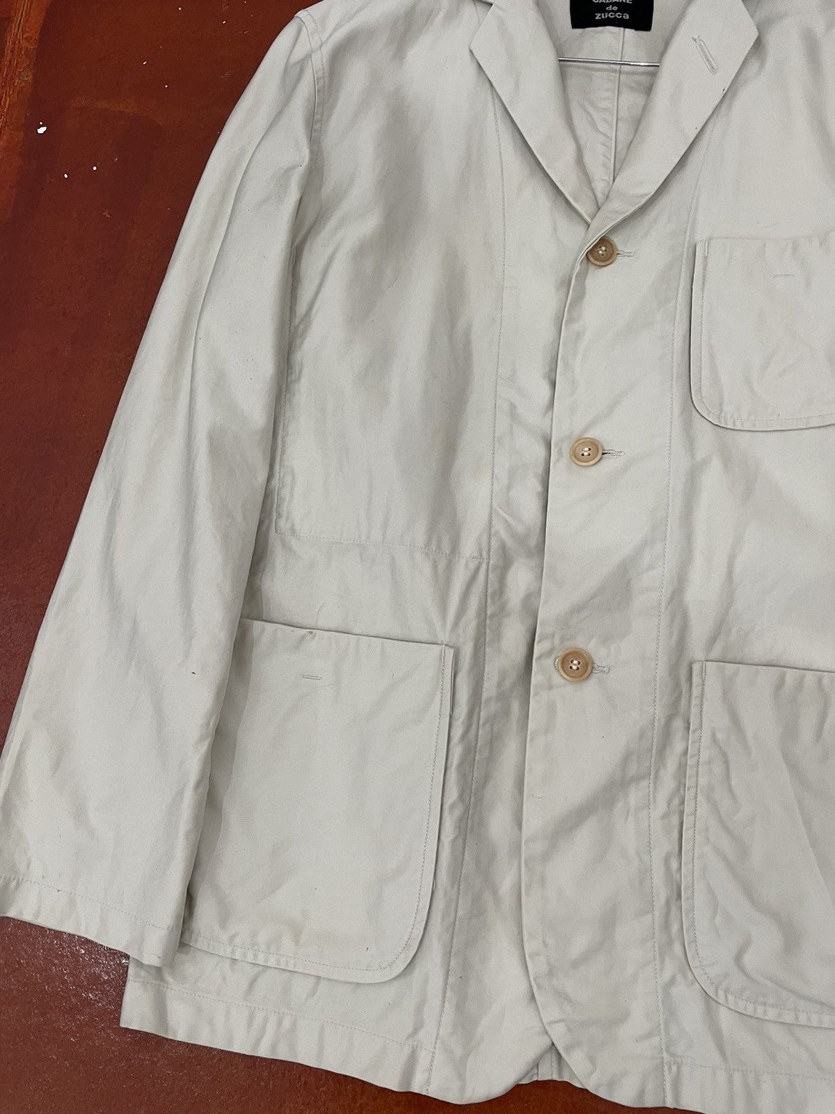 CABANE de ZUCCa CABANE DE ZUCCA CREAM BLAZER JACKET Size US M / EU 48-50 / 2 - 3 Thumbnail
