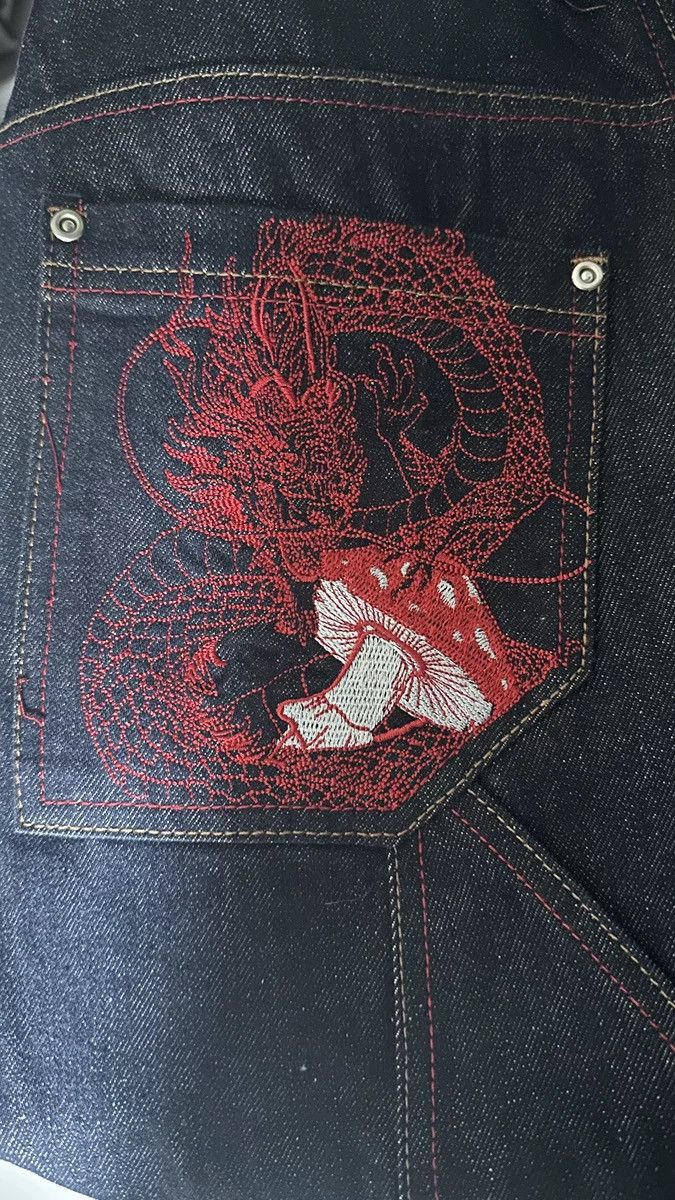 Designer × Japanese Brand 🐲DRAGON EMBROIDERY RAW DENIM Size 30" / US 8 / IT 44 - 8 Thumbnail