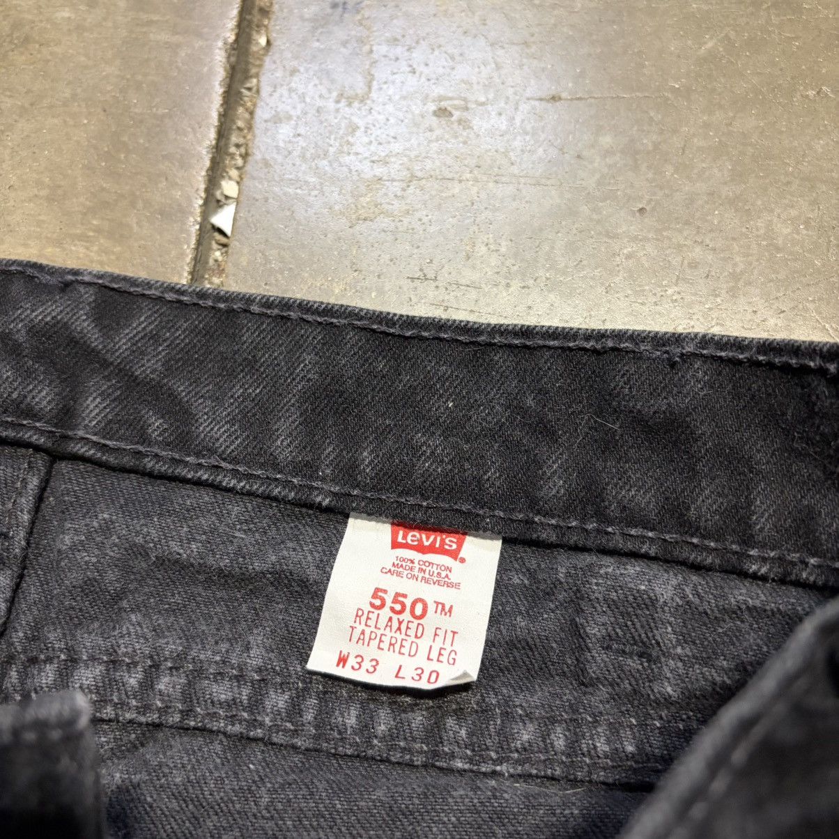 Levi's Vintage 90s Levis 550 Orange Tab Denim Jeans Faded Western Size US 33 - 11 Thumbnail