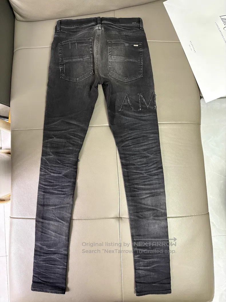 Amiri Amiri Size 31 Hot drilling and piercing slim jeans Size US 31 - 2 Thumbnail