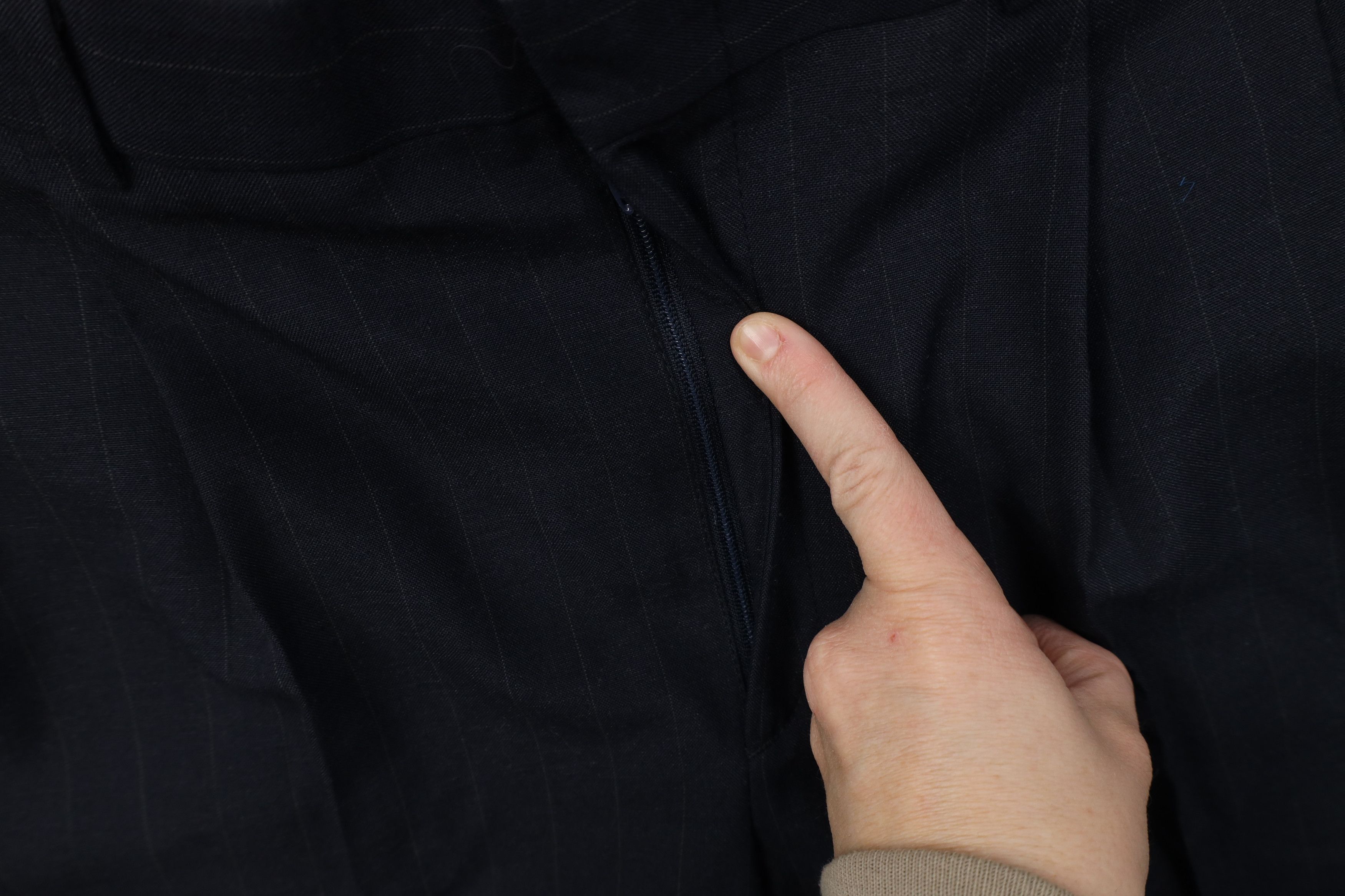 Levi's Vintage 90s Levis Pinstriped Wool Knit Chino Pants Trousers Size US 32 / EU 48 - 5 Thumbnail