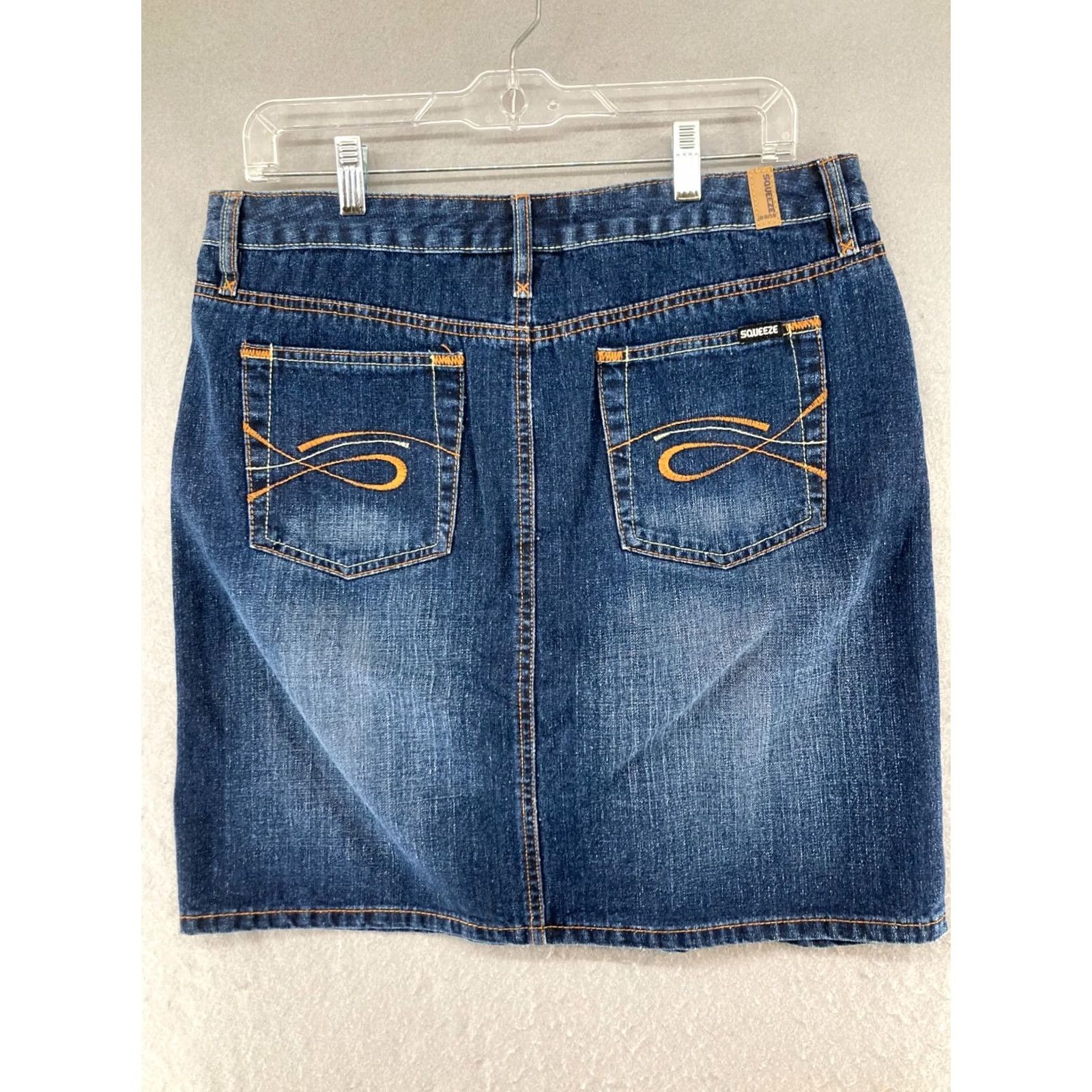 Vintage Vintage Squeeze Jeans Denim Skirt 11 Mini Womens Size 32" / US 10 / IT 46 - 6 Thumbnail