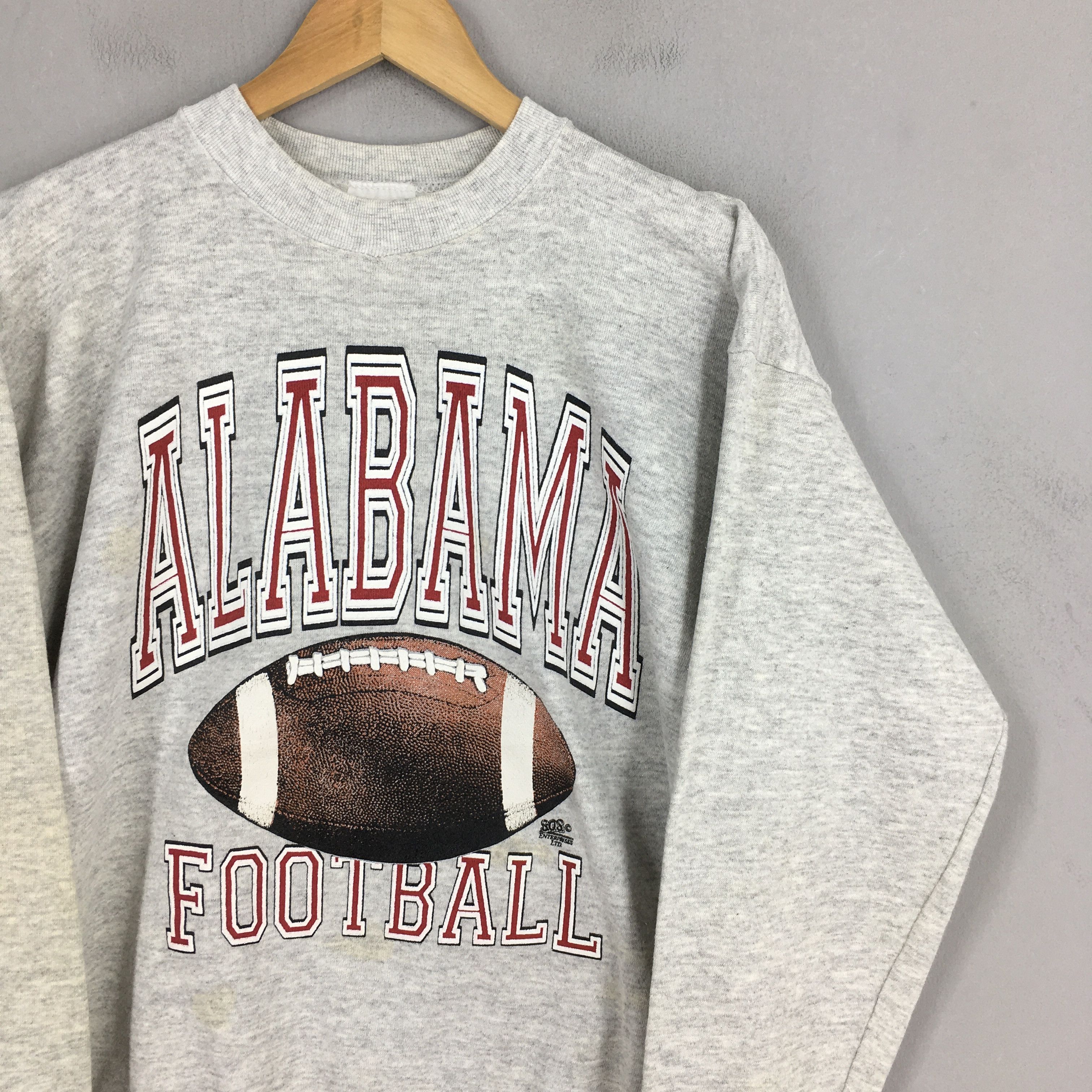 NCAA × Vintage Vintage Alabama Crimson Tide Football Gray Sweatshirt XLarge Size US XL / EU 56 / 4 - 2 Thumbnail