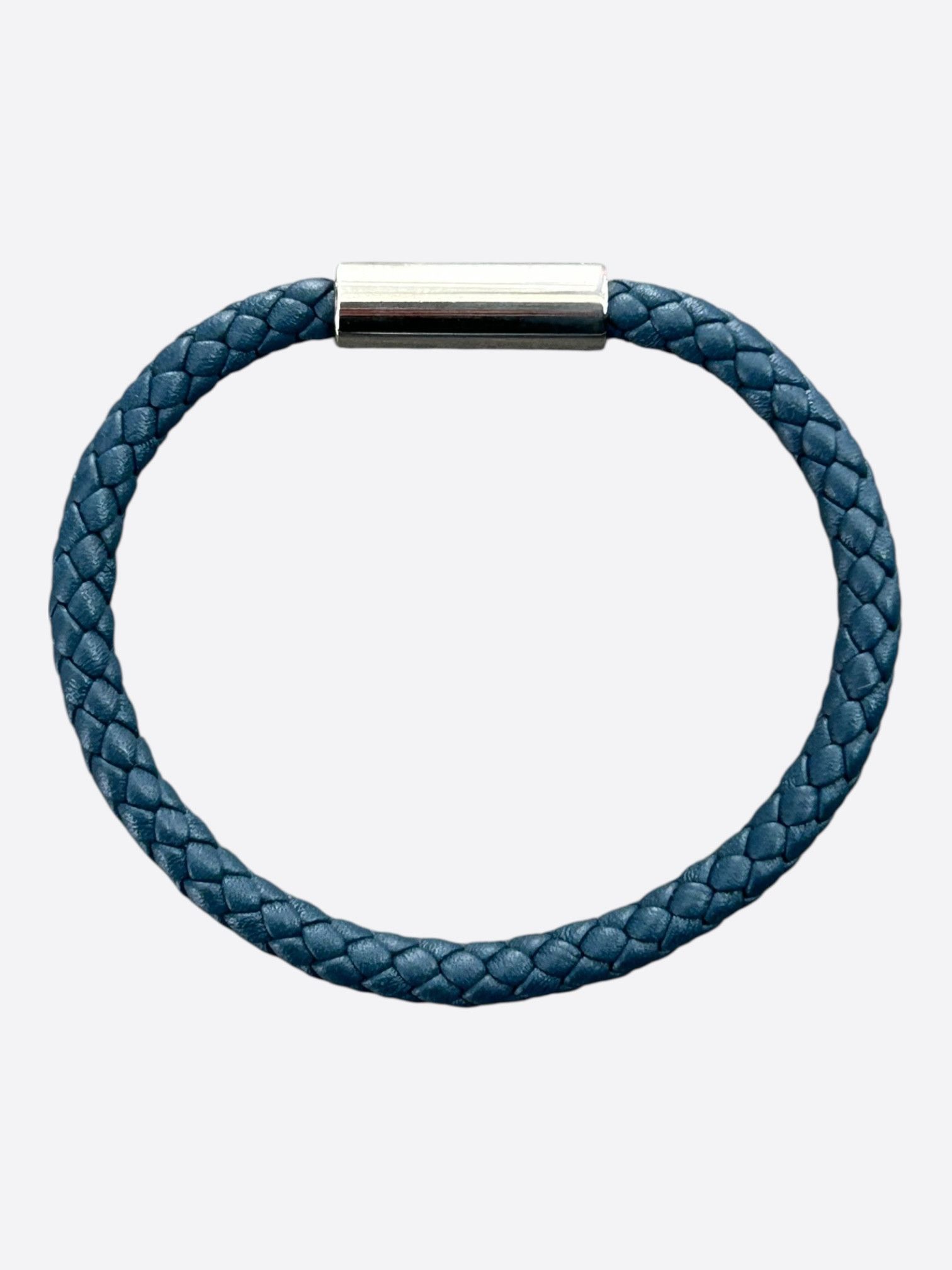 Hermes Hermes Blue Swift & Palladium Hardware Goliath Bracelet Size ONE SIZE - 2 Thumbnail
