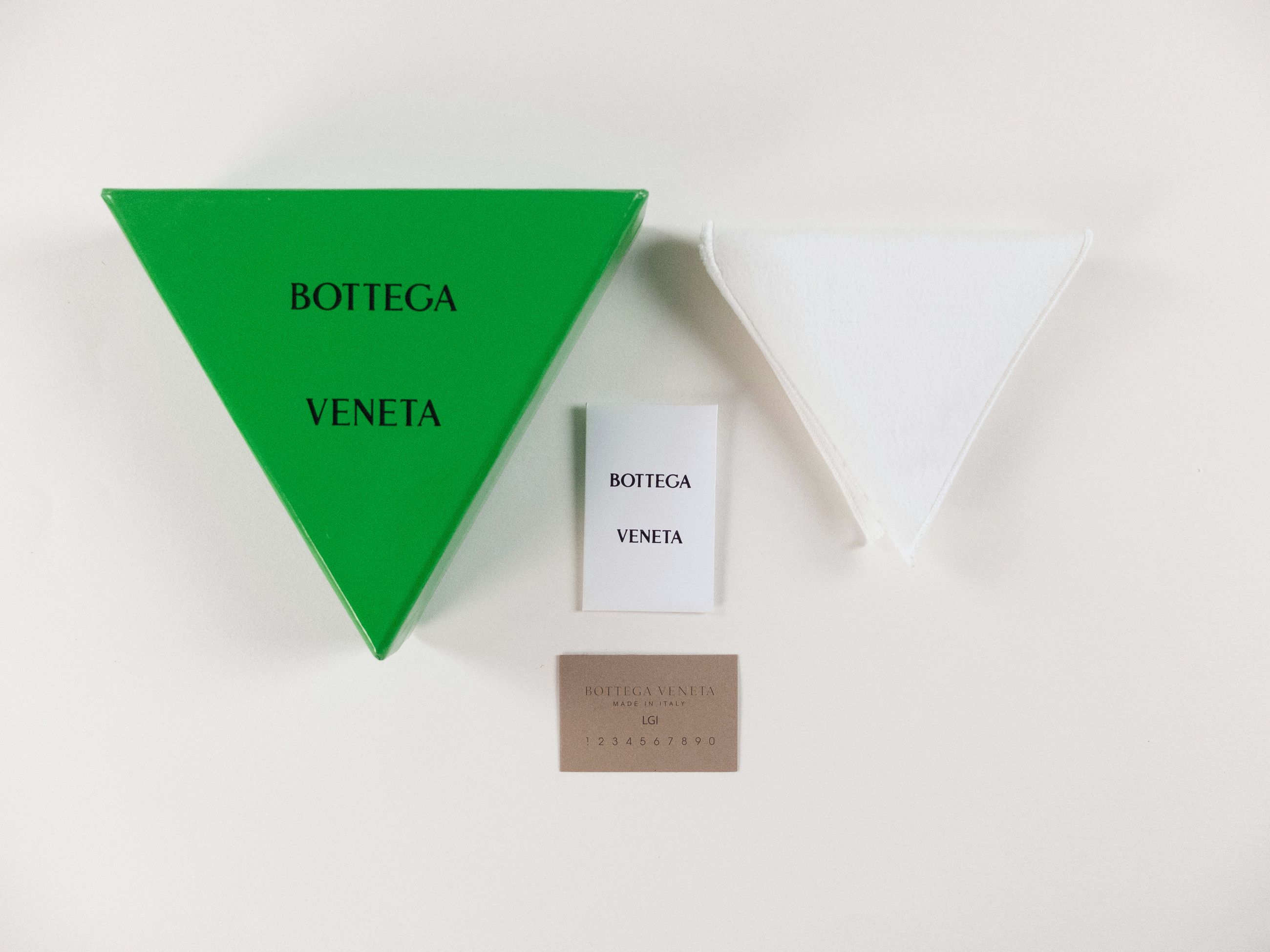 Bottega Veneta BOTTEGA VENETA Twist circle green leather silver earrings q Size ONE SIZE - 8 Thumbnail