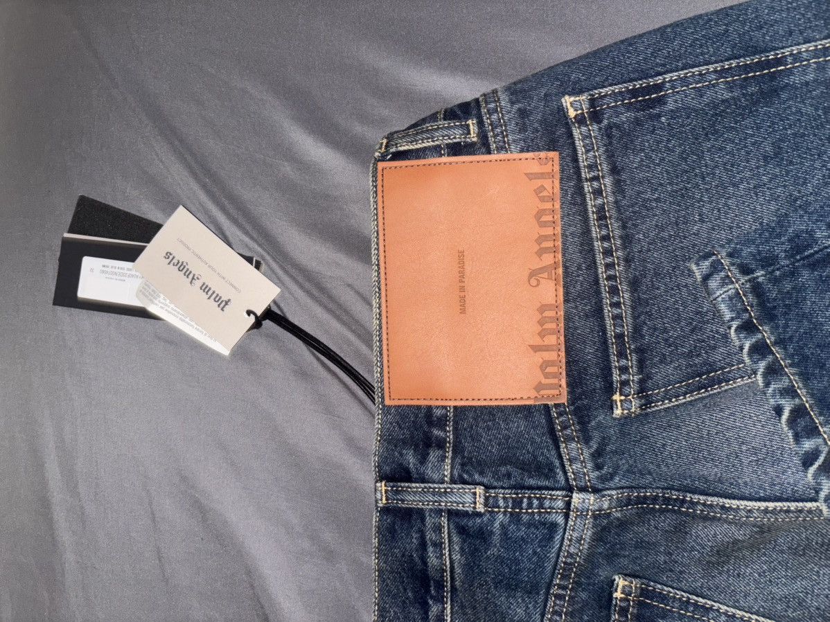 Palm Angels Palm Angels Faded Straight Leg Jeans Size US 32 / EU 48 - 8 Thumbnail