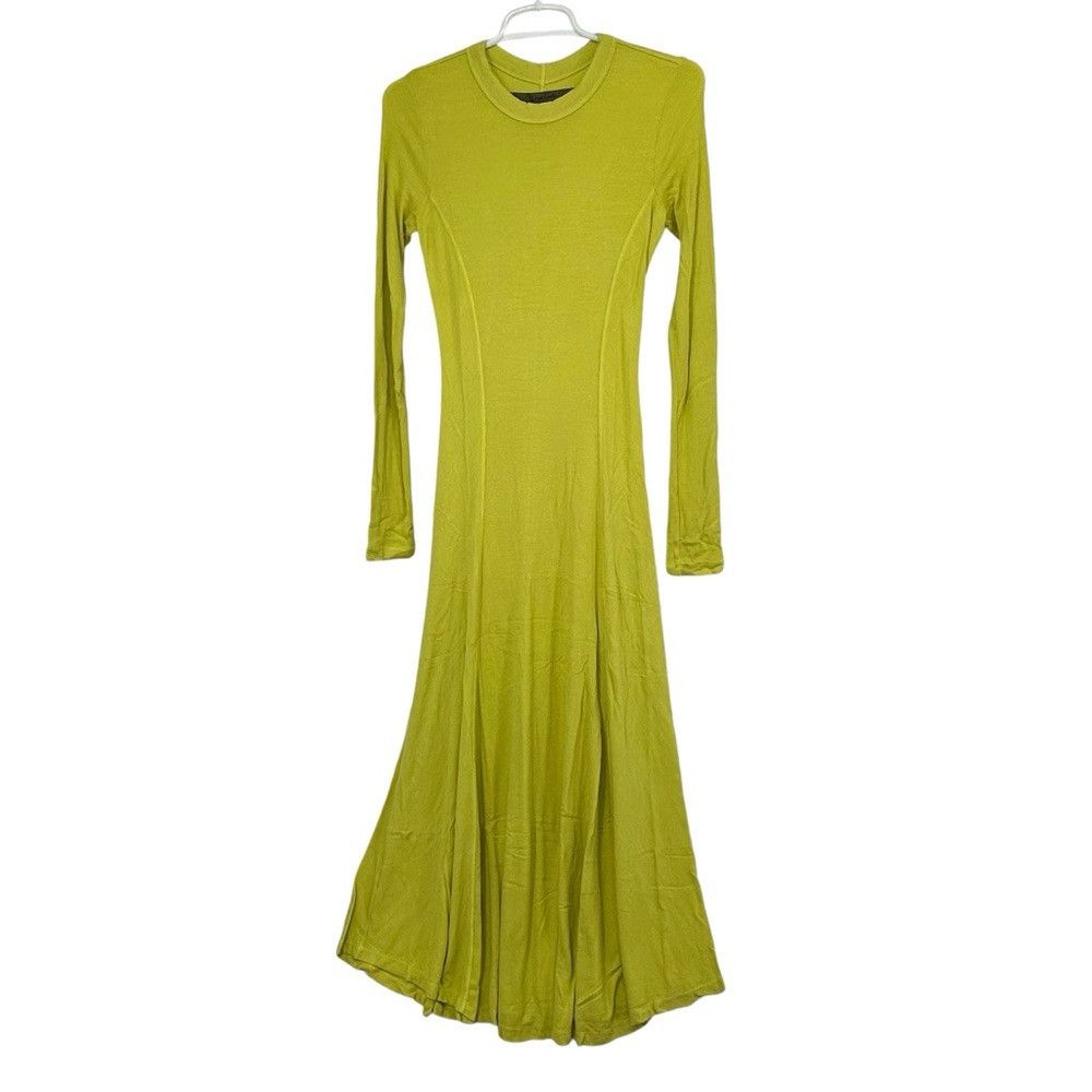 Enza Costa ENZA COSTA VISCOSE SILK BLEND RIB PANELED FLARE DRESS Size S / US 4 / IT 40 - 6 Thumbnail