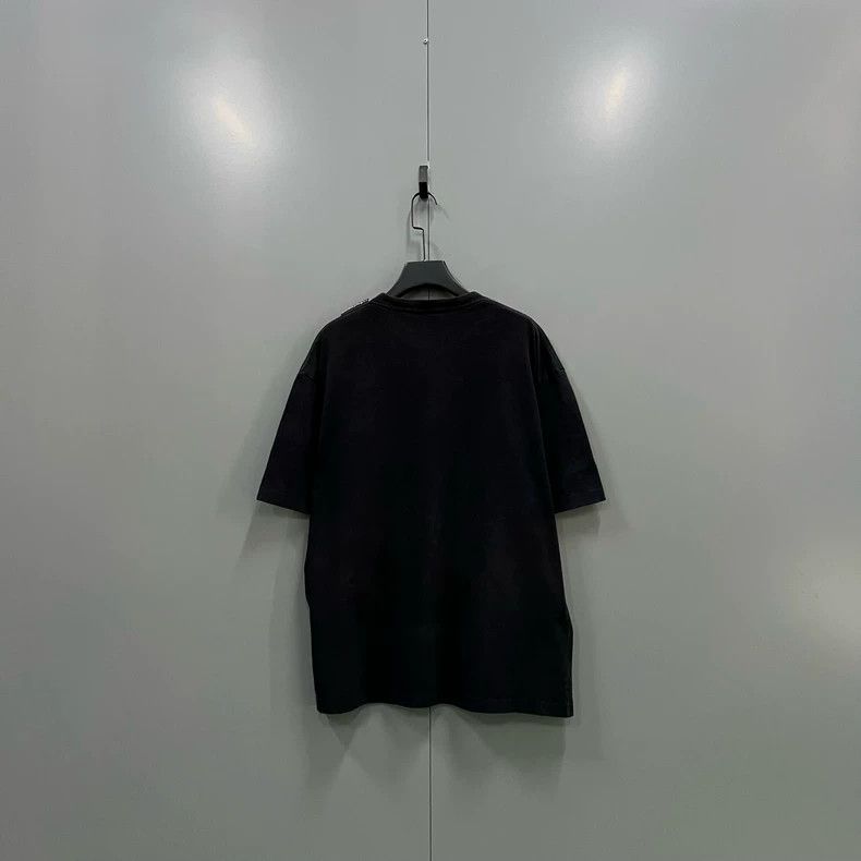 Balenciaga Balenciaga Black label logo short sleeve Size US XL / EU 56 / 4 - 3 Thumbnail