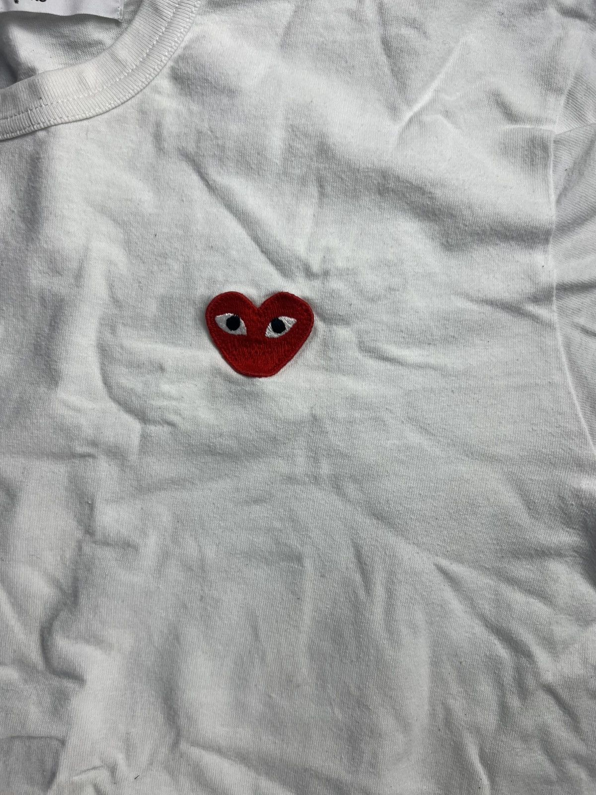 Comme des Garcons CDG PLAY Hem Heart Tee – Size M (Fits S/M) Size US M / EU 48-50 / 2 - 5 Thumbnail