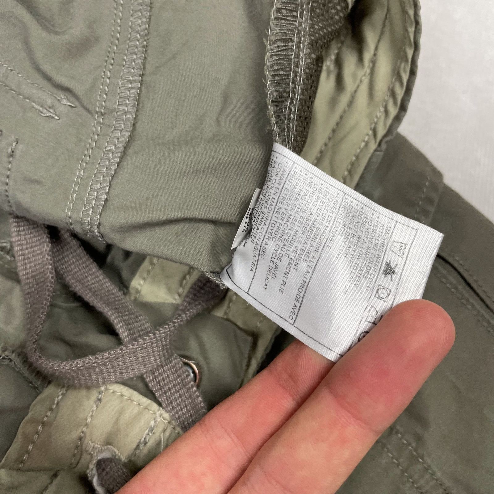 Nike × Vintage Nike Adults Olive Green Cotton Swoosh Zip Fly Cargo Short Size US 30 / EU 46 - 9 Thumbnail