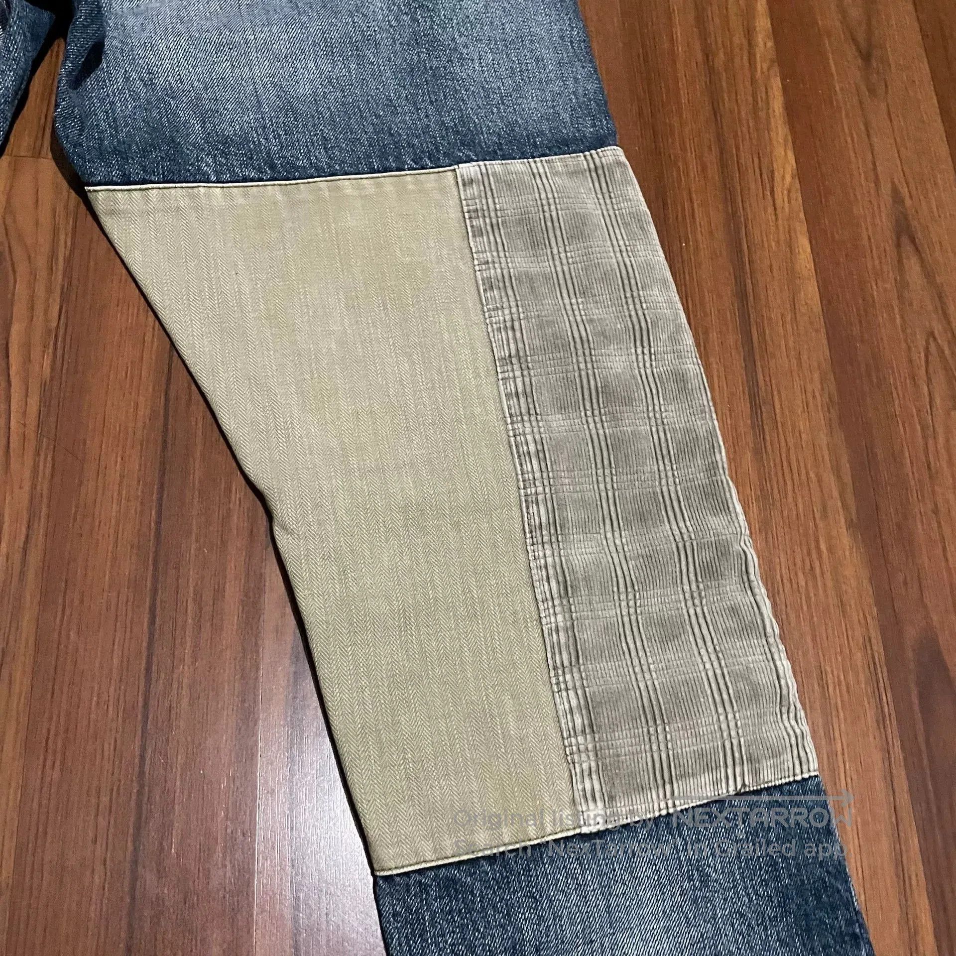 FDMTL FDMTL Patchwork Tiger Stripe Corduroy Jeans. Size US 26 / EU 42 - 5 Thumbnail
