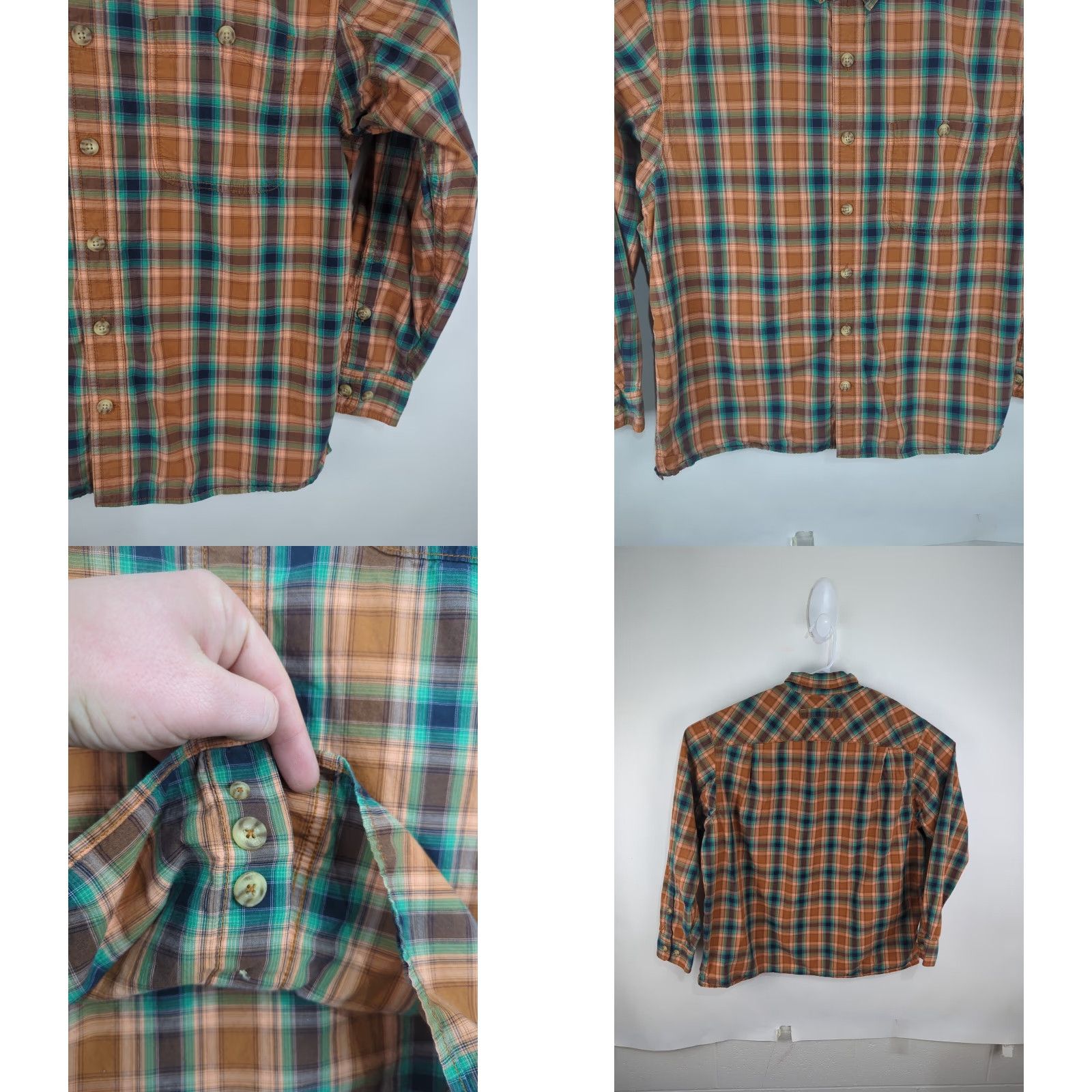 Duluth Trading Company Duluth Trading Button Front Shirt Button-Down Collar L Multicolor Plaid Cotton Relaxed Fit Men Regular XS? Not allowed. Size US L / EU 52-54 / 3 - 8 Thumbnail