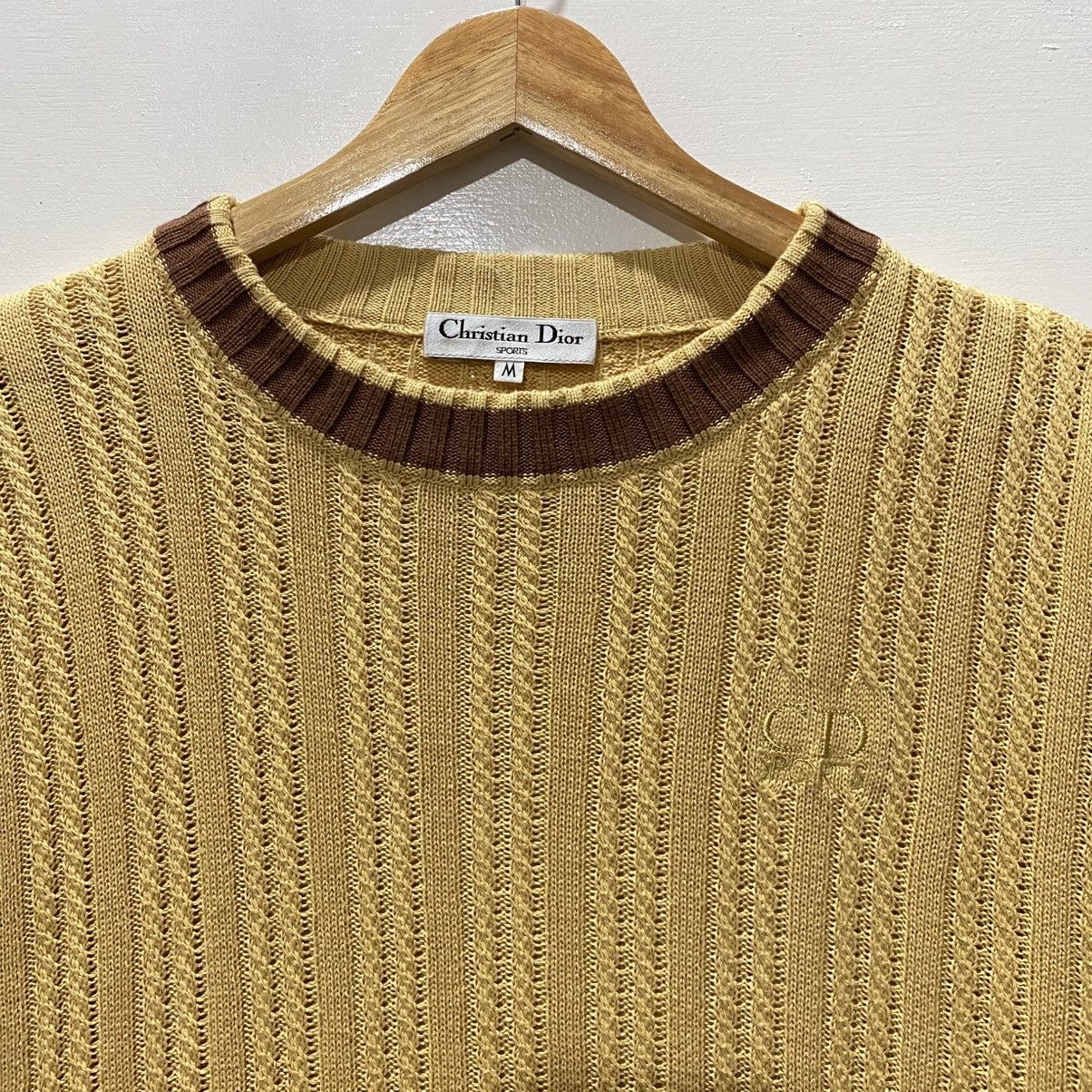 Christian Dior Monsieur × Dior Christian Dior CableKnitwear Sweatshirt Size M / US 6-8 / IT 42-44 - 2 Thumbnail