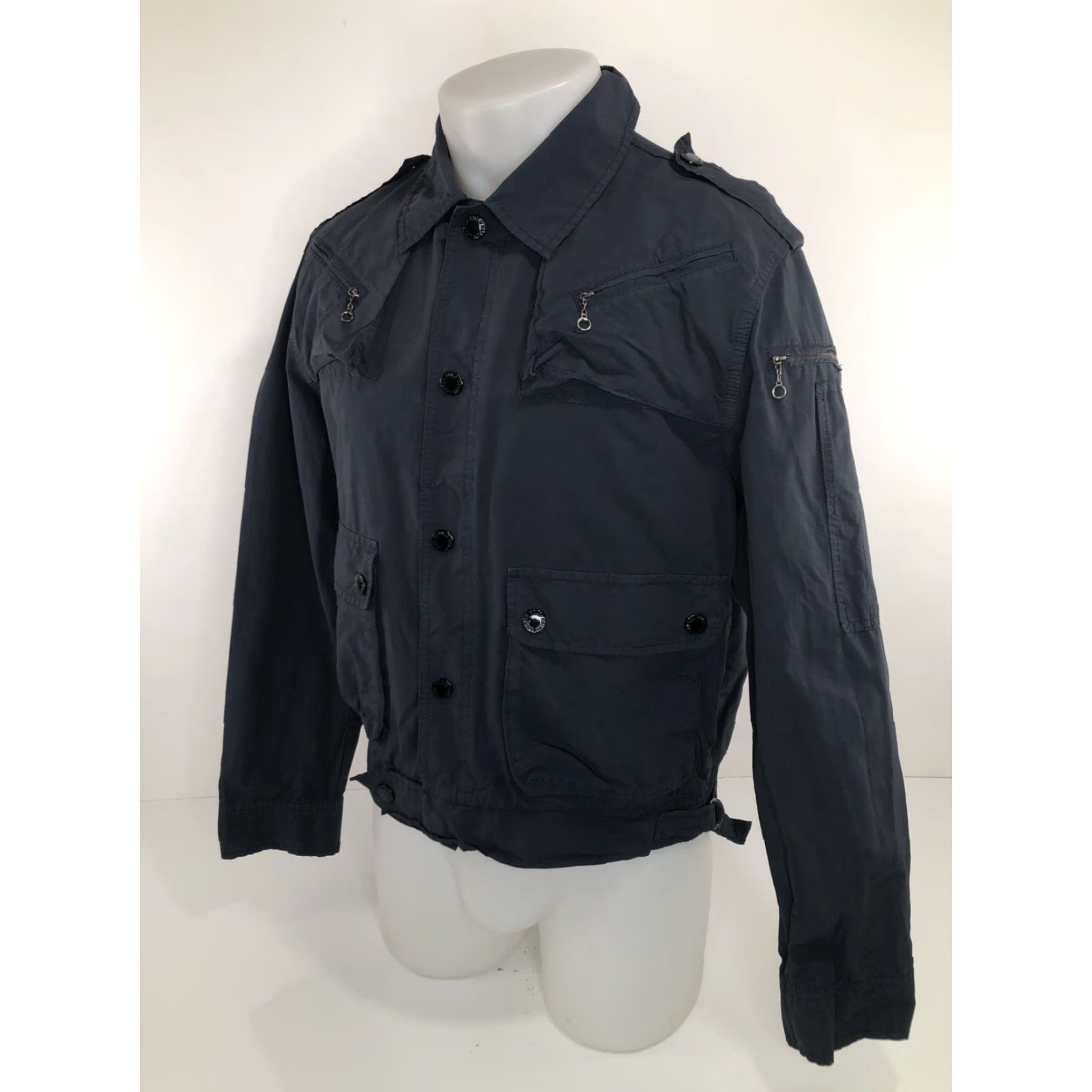 Polo Ralph Lauren VINTAGE Polo / Ralph Lauren Jacket Mens M Zip Utility 90s Nylon Grayish Blue 90s Theme Zipped Pockets Size US M / EU 48-50 / 2 - 3 Thumbnail
