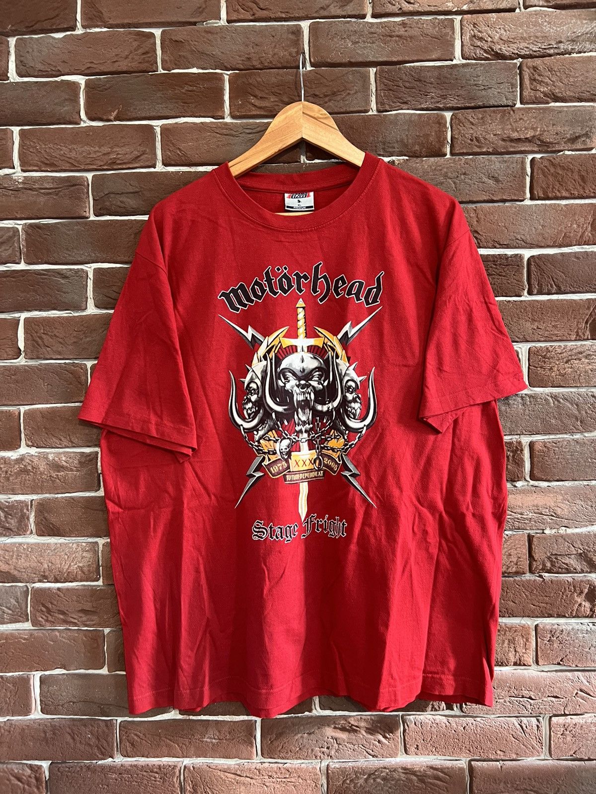 Rare Motorhead Stage Fright Vintage Metal Heavy Band Tee 00s