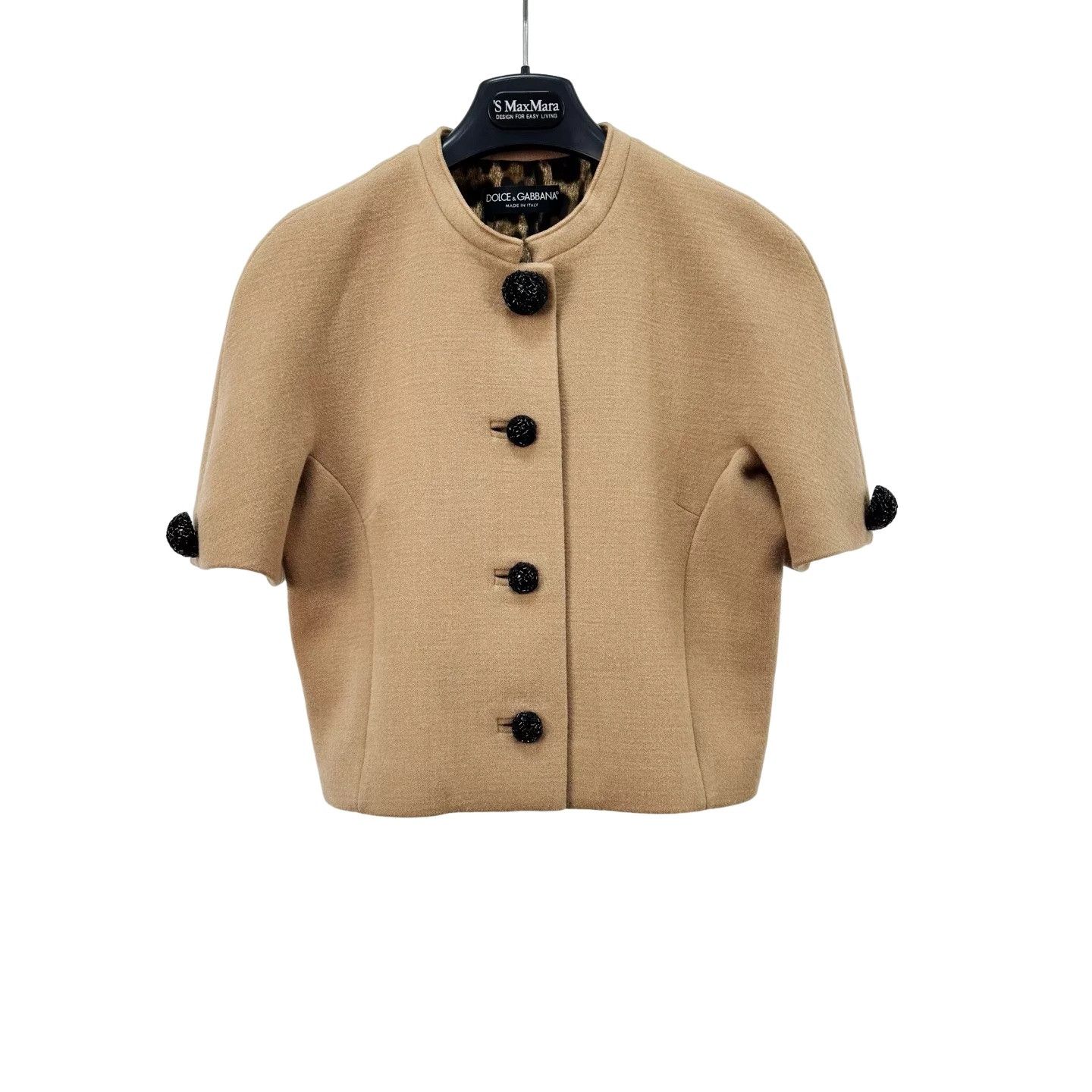 Dolce & Gabbana Dolce & Gabbana Leopard Lining Wool Top IT 38 Size XS / US 0-2 / IT 36-38 - 1 Thumbnail