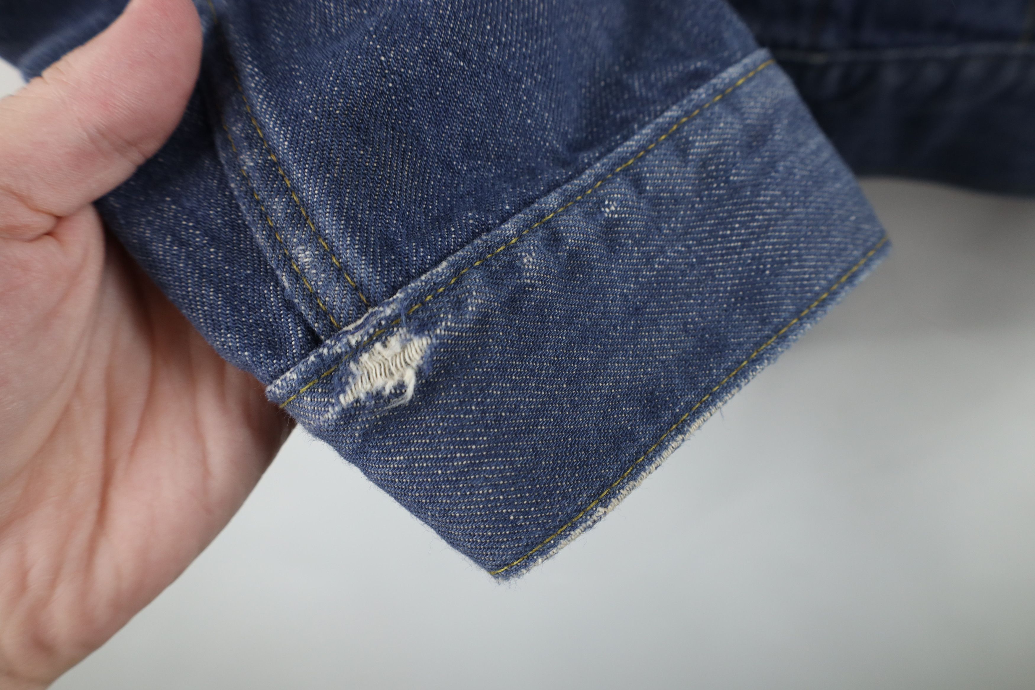 Vintage Vintage 60s Streetwear Denim Jean Trucker Jacket Blue USA Size US M / EU 48-50 / 2 - 6 Thumbnail