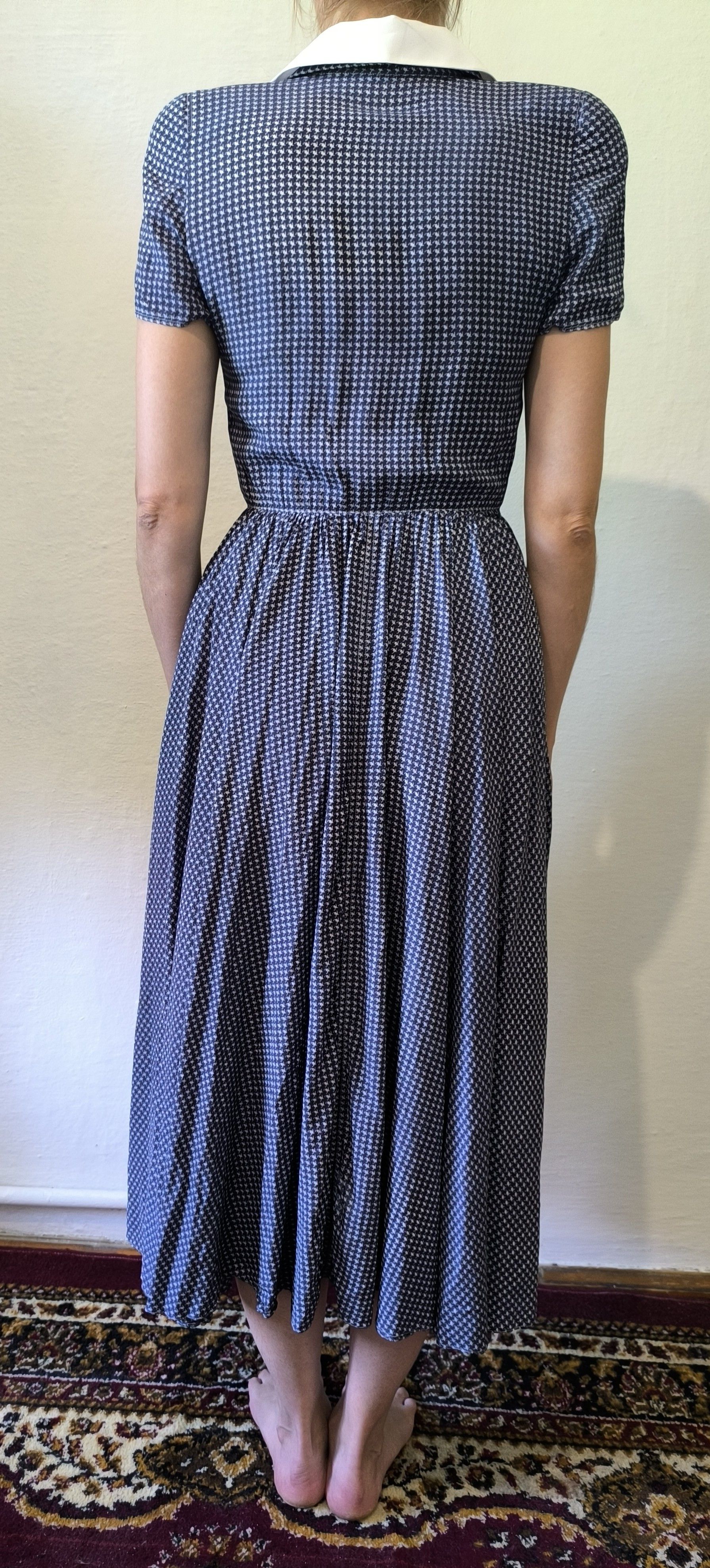 Other VTG Oscar Rom Zürich Dress & Shorts Set Blue Houndstooth Size S / US 4 / IT 40 - 2 Thumbnail