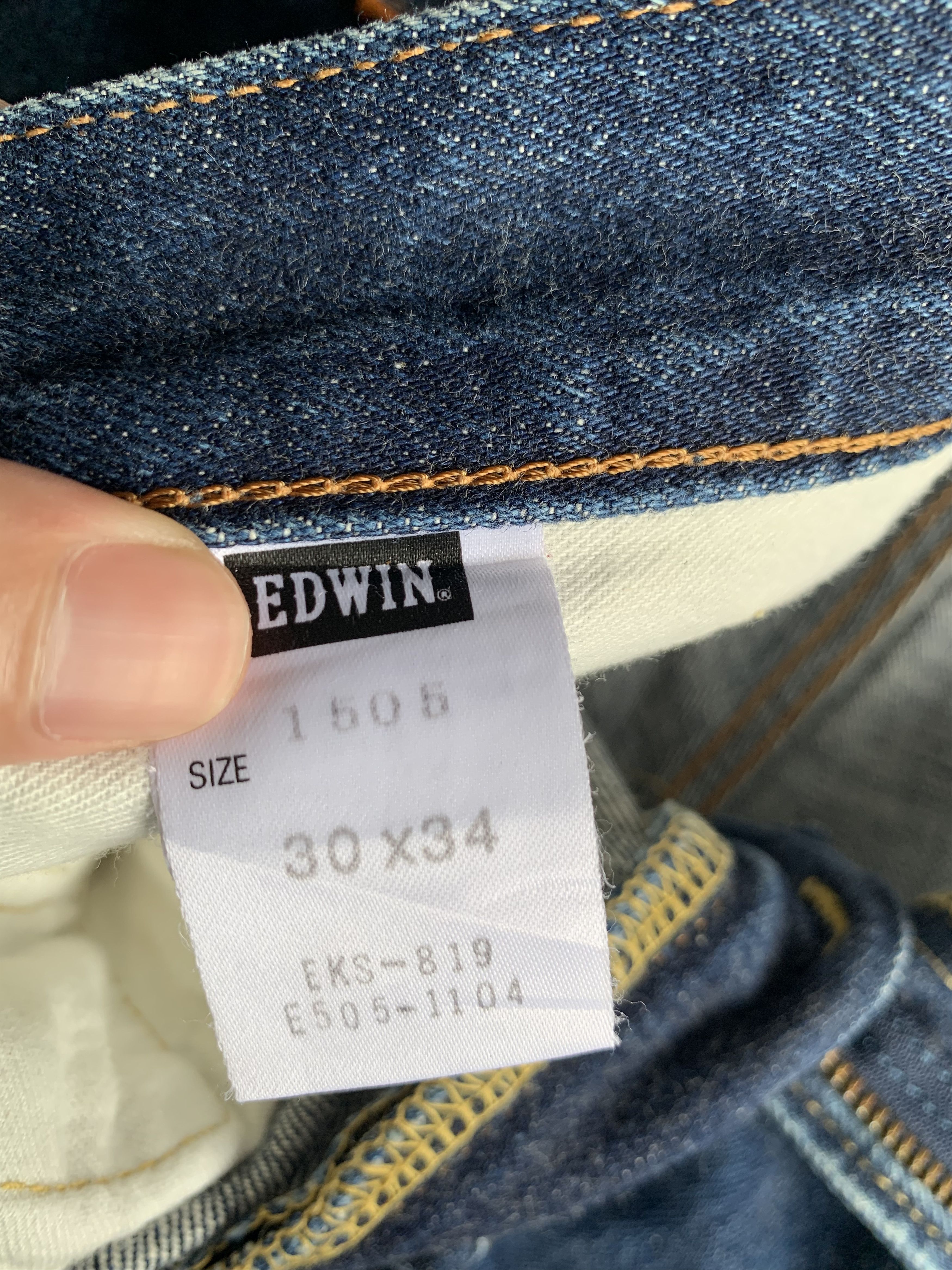 Edwin VINTAGE EDWIN 505 BAGGY SELVEDGE JAPANESE DENIM Size US 30 / EU 46 - 22 Thumbnail
